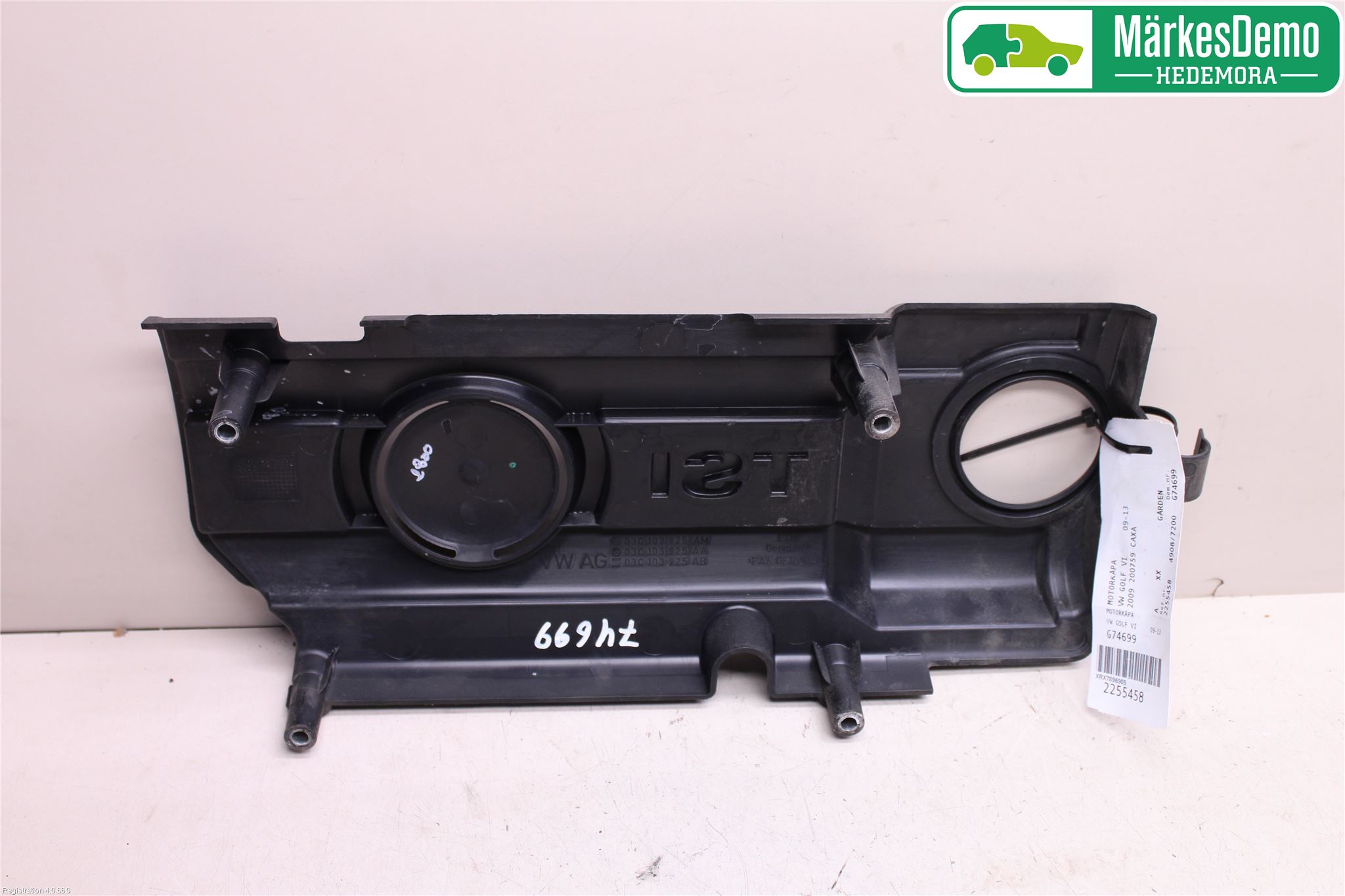 Volkswagen VW GOLF VI 09-13 Motor Deksel Over Motor