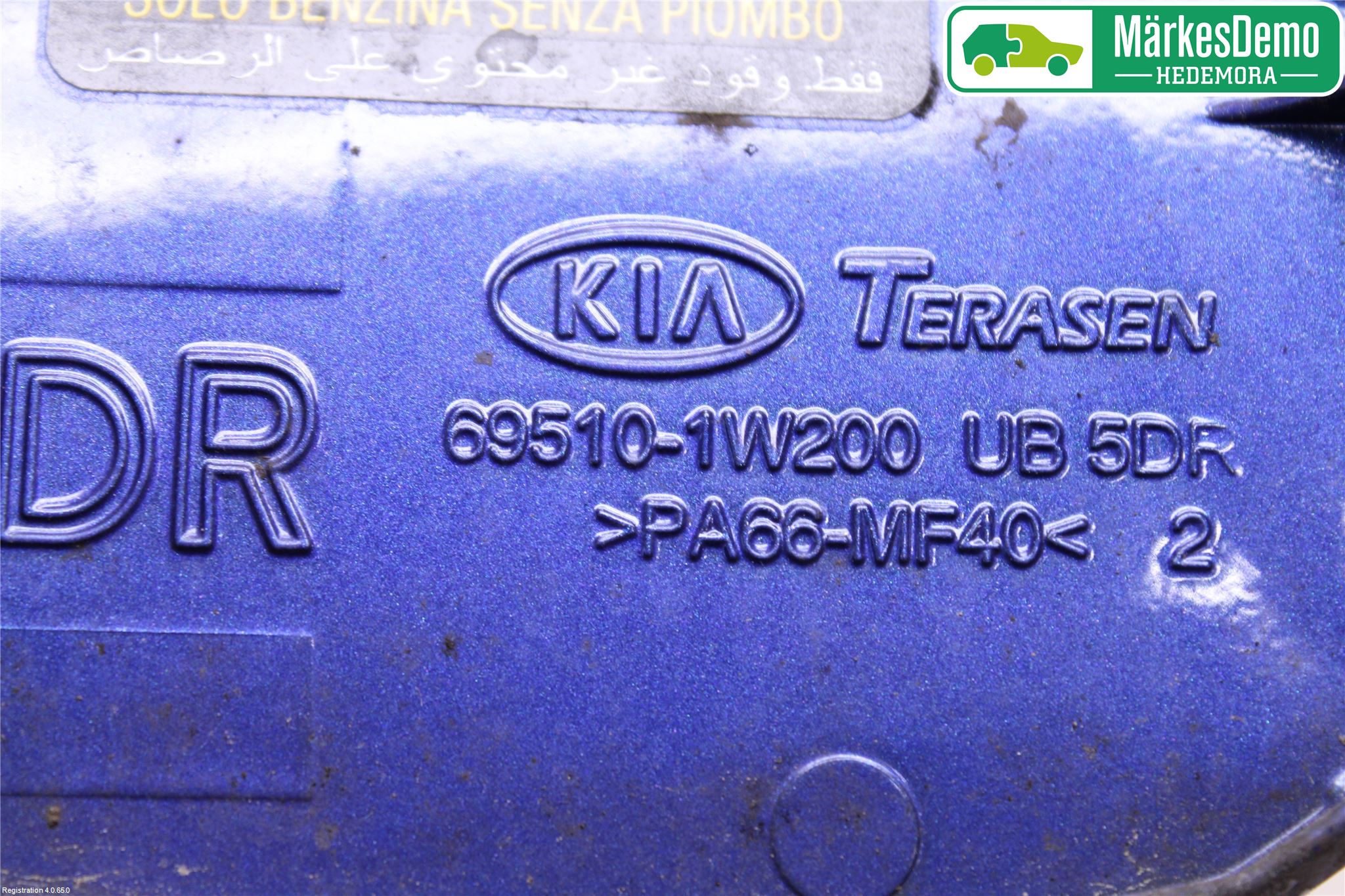 Kia RIO 12-16 Drivstoff Tankluke