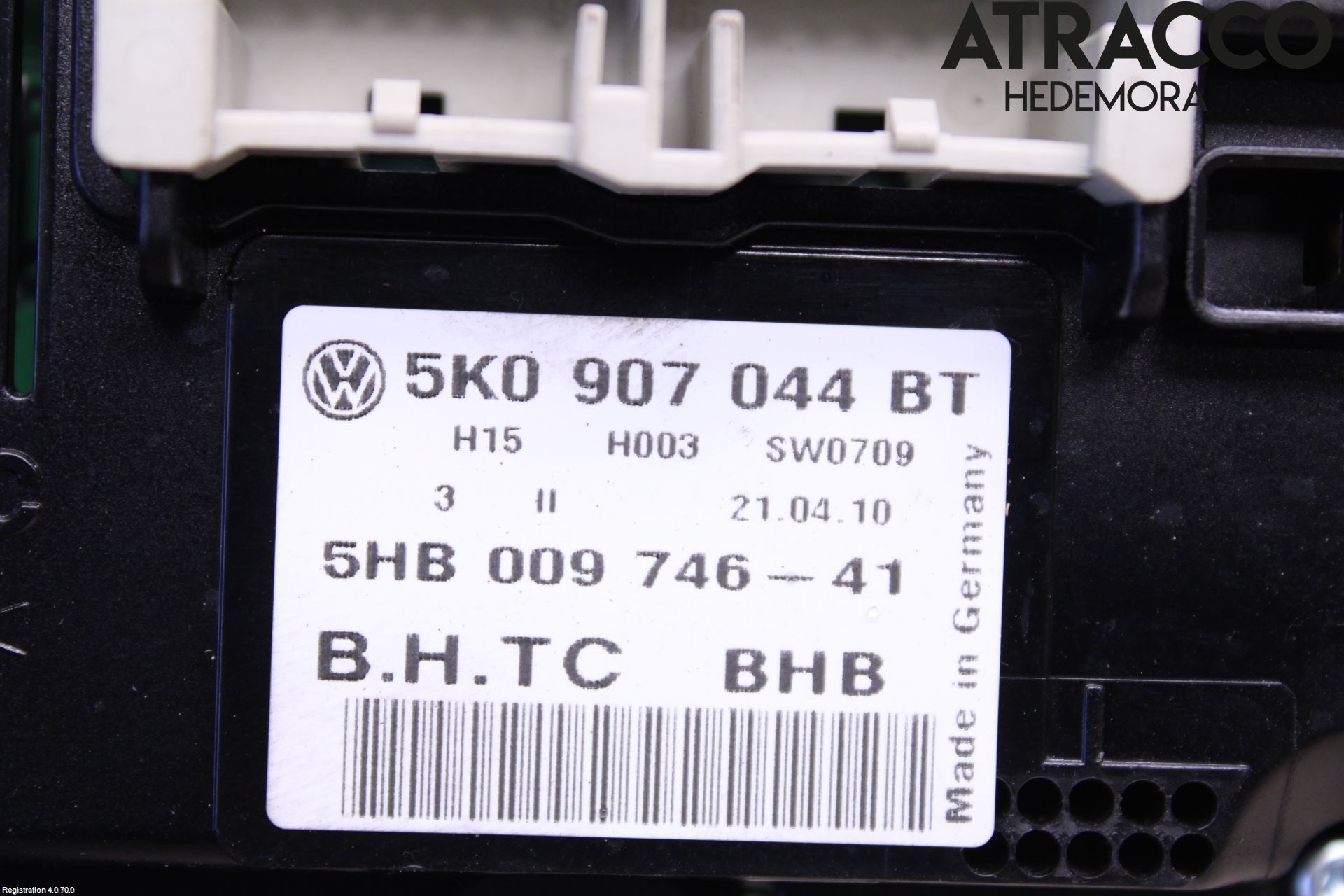 Volkswagen VW GOLF VI 09-13 Varme Ac Betjening-Display