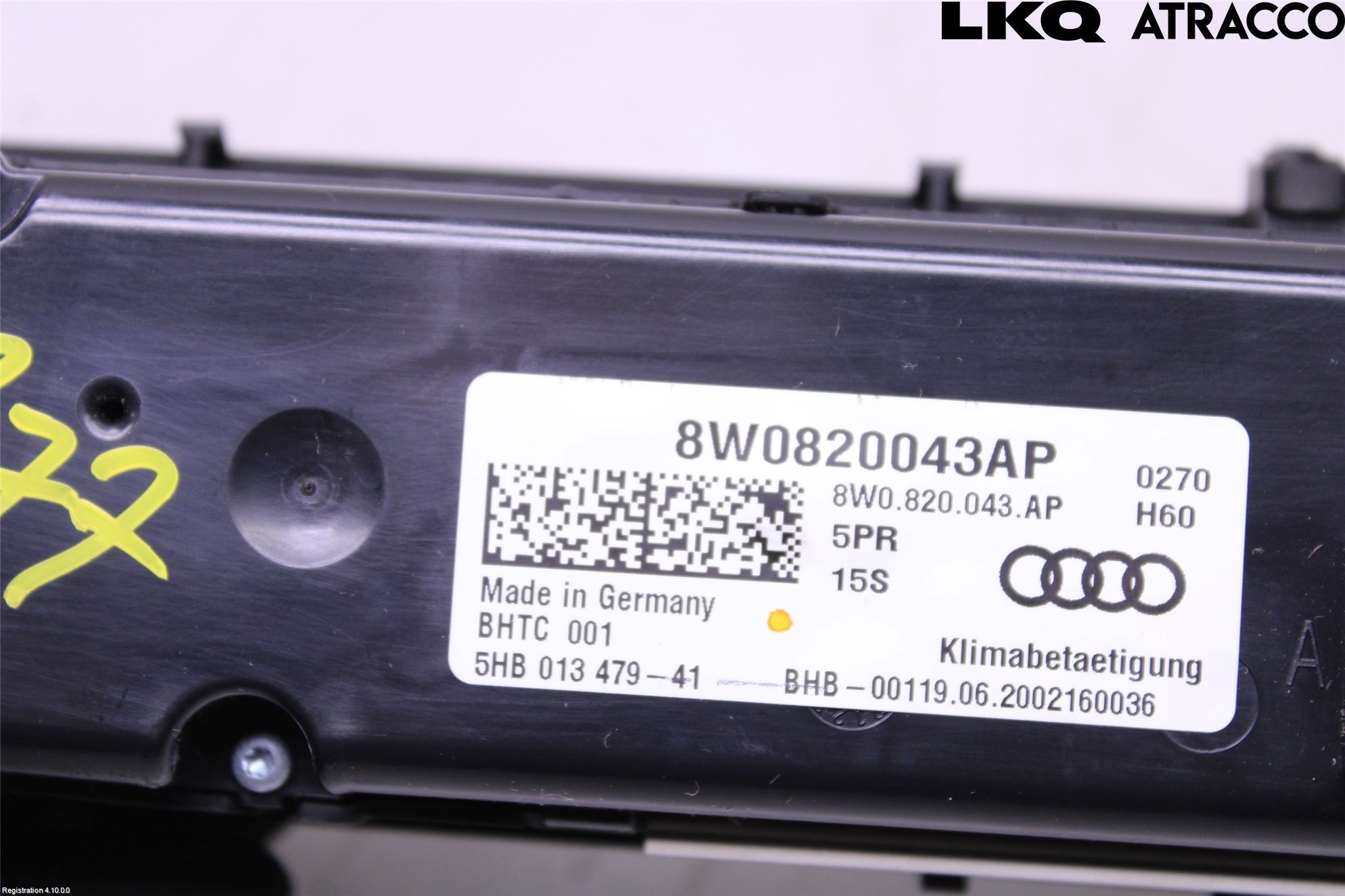 Audi A4/S4 B9 20- Varme Ac Betjening-Display