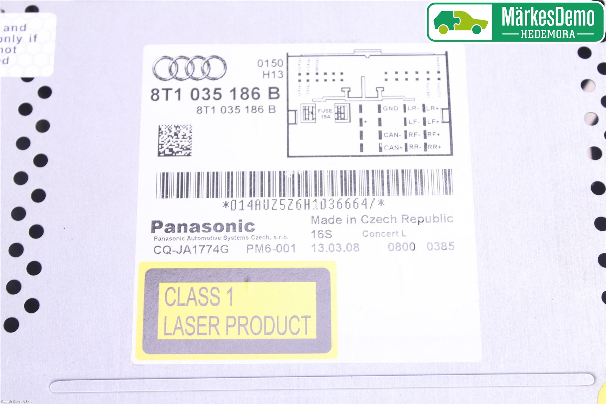 Audi A4/S4 08-11 Stereo Radio Med Cd