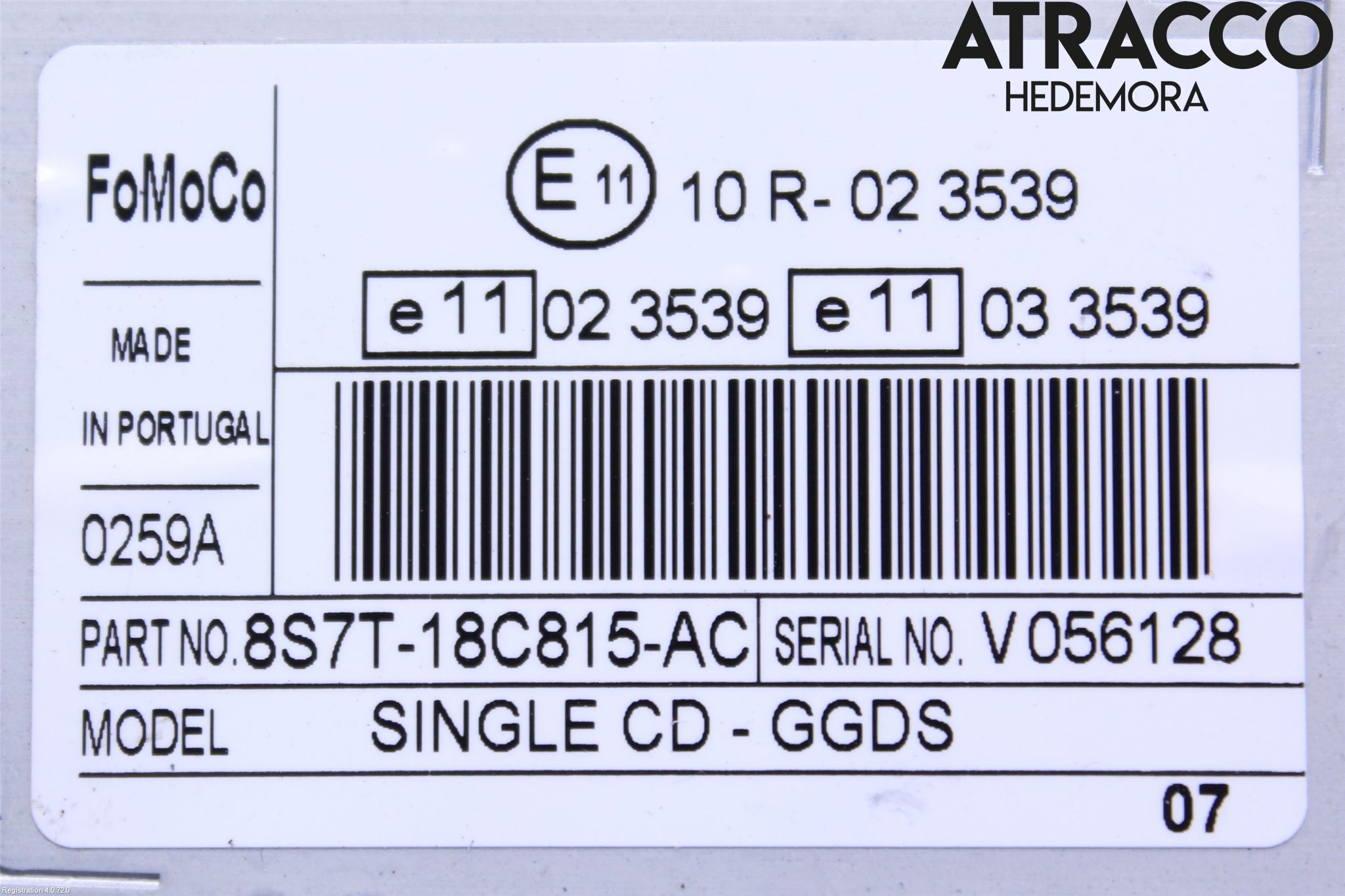 Ford S-MAX 06-15 Stereo Radio Med Cd