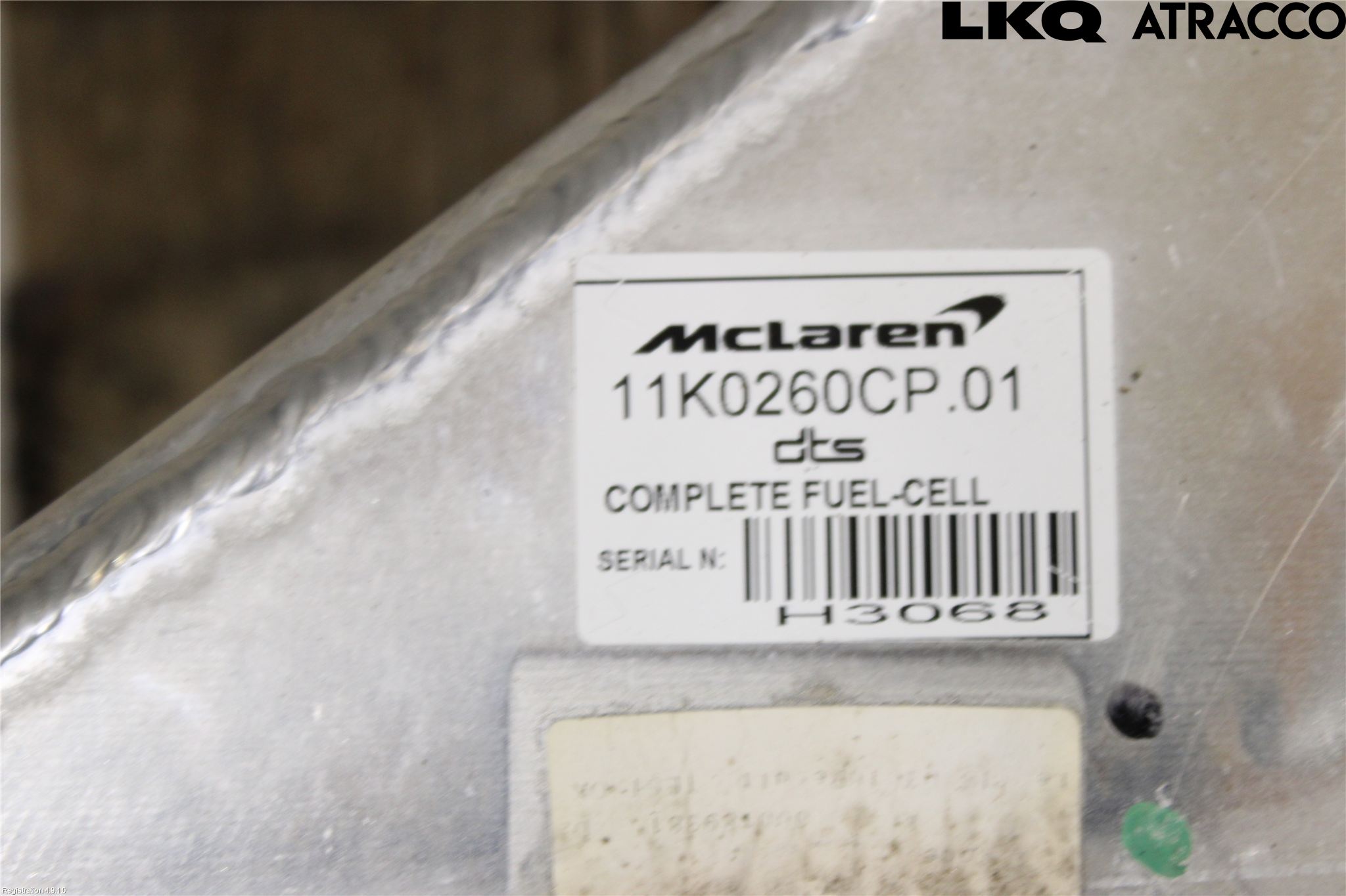 McLAREN Drivstofftank