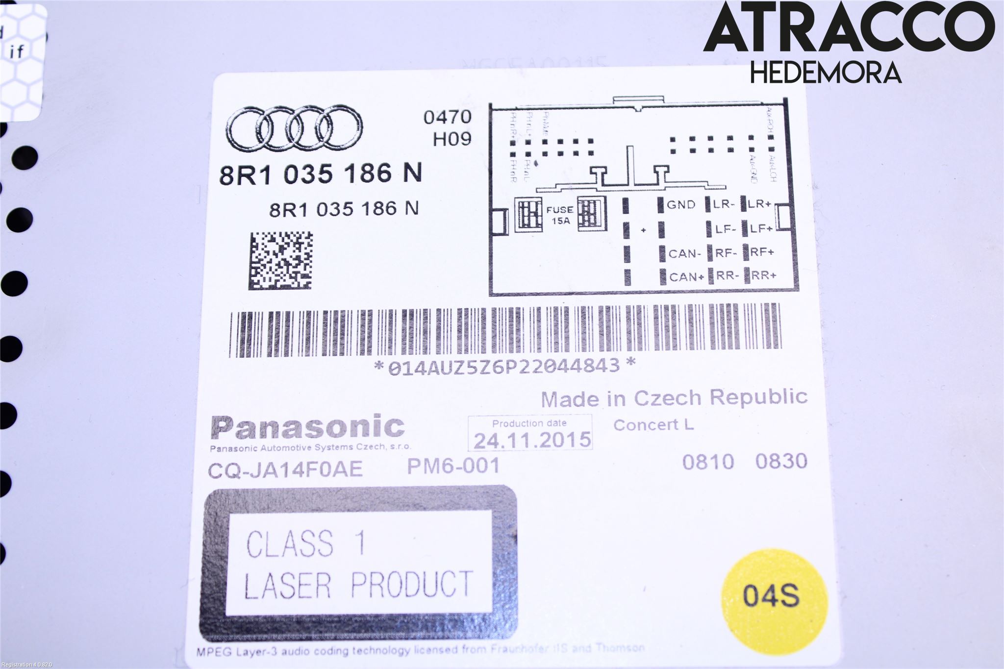 Audi Q5 09-16 Stereo Radio Med Cd