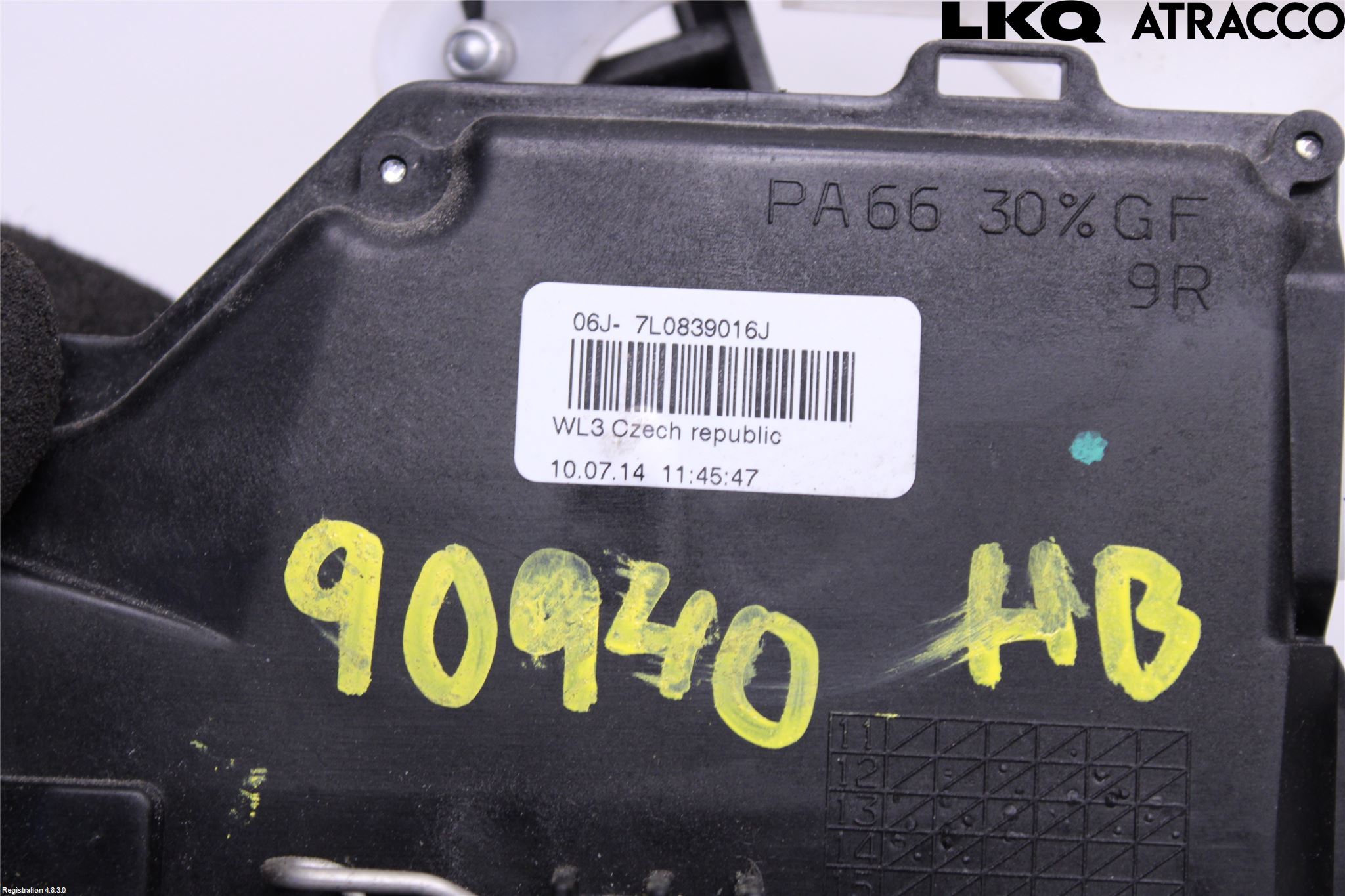 Volkswagen VW TOURAN 10-15 Dørlås - Låsekasse