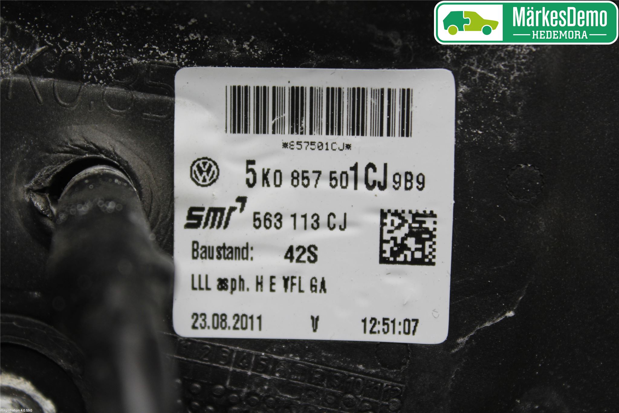 Volkswagen VW GOLF VI 09-13 Speil V M-El Justering