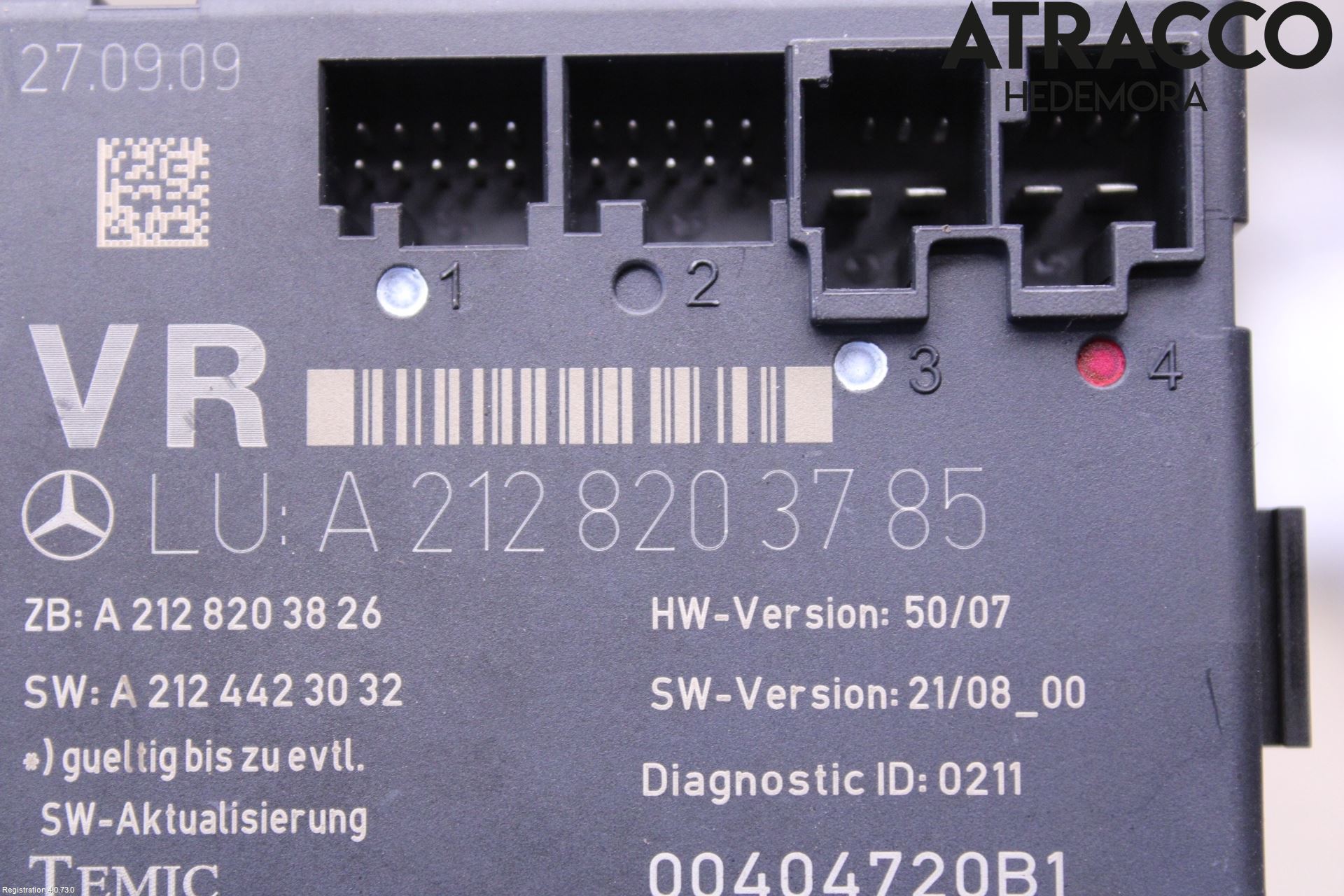 Mercedes-Benz MB E-KLASS (W212) 09-16 Styreenhet Dør