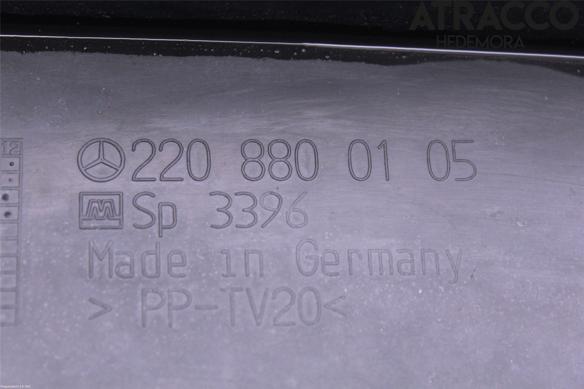 Mercedes-Benz MB S-KLASS (W220)  99-05 Visker Deksel-Grill-Under Frr