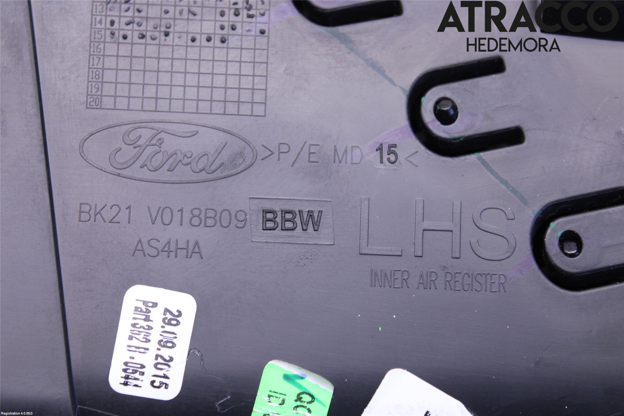 Ford TRANSIT/TOURNEO CUSTOM 13-24 Dashbord Kanal - Dyse