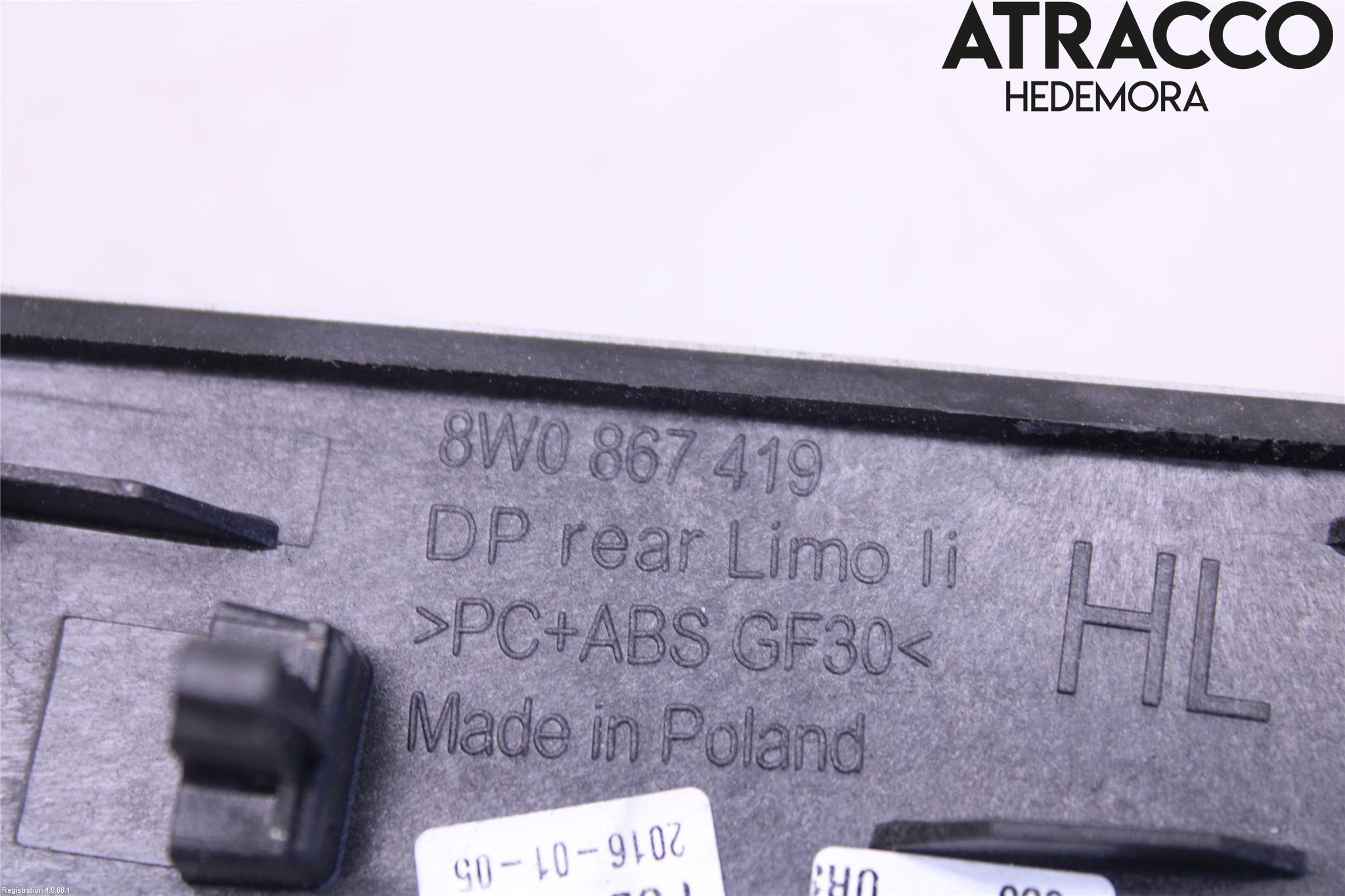 Audi A4/S4 B9 16-19 Dør Dekorlist Vb