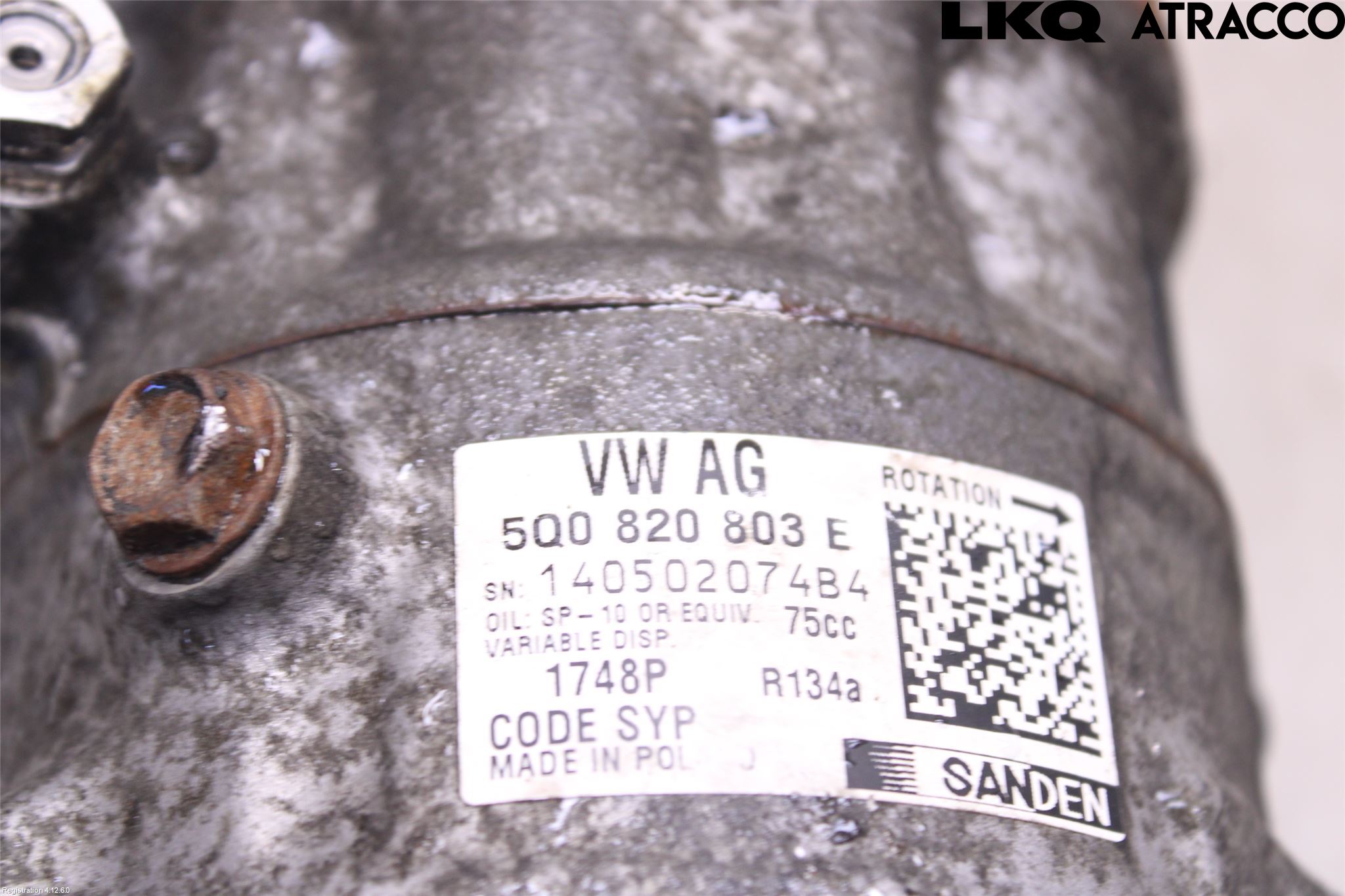 Skoda RAPID Varme Ac Kompressor