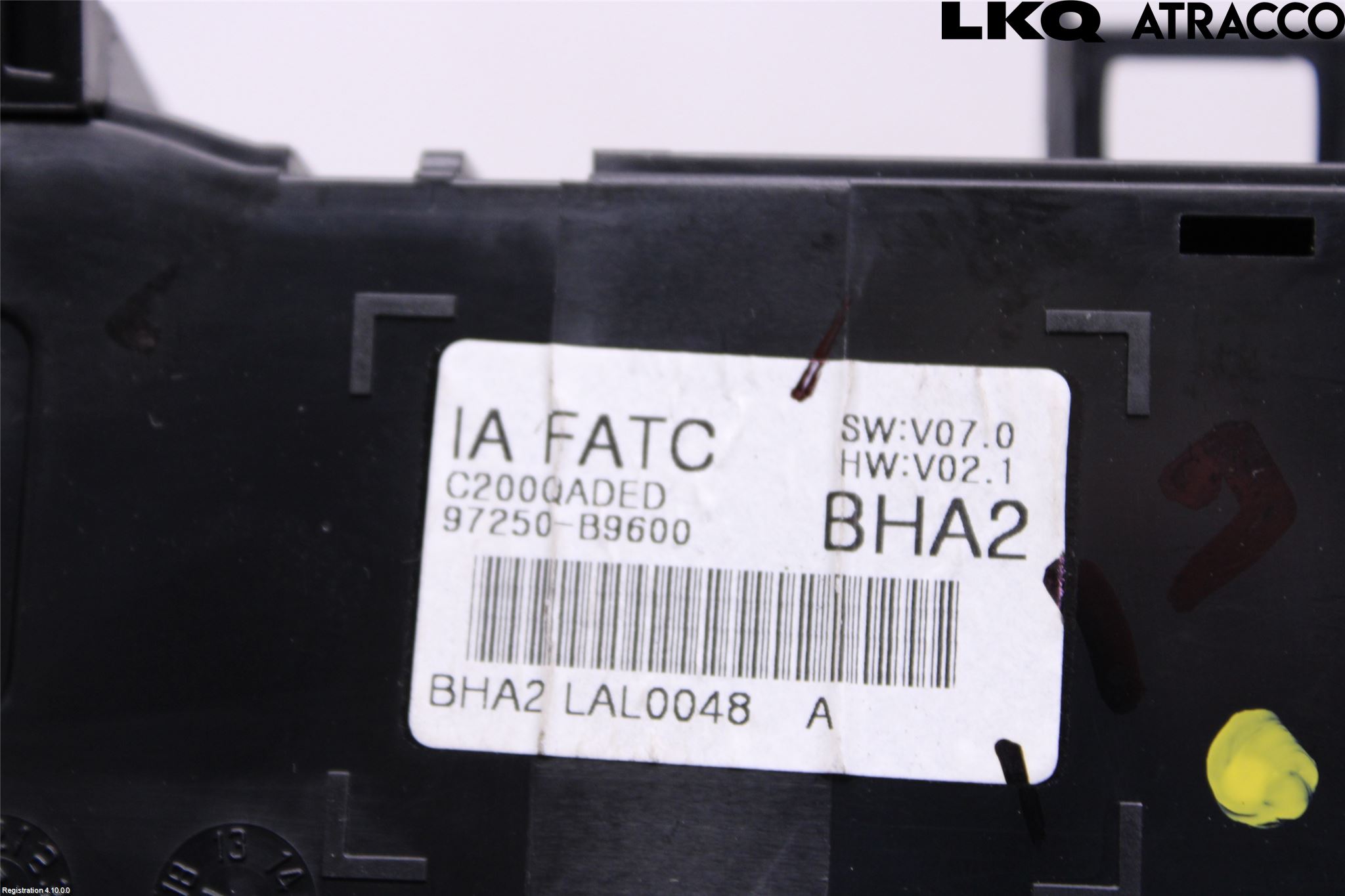 Hyundai i10 BA 14-16 Varme Ac Betjening-Display