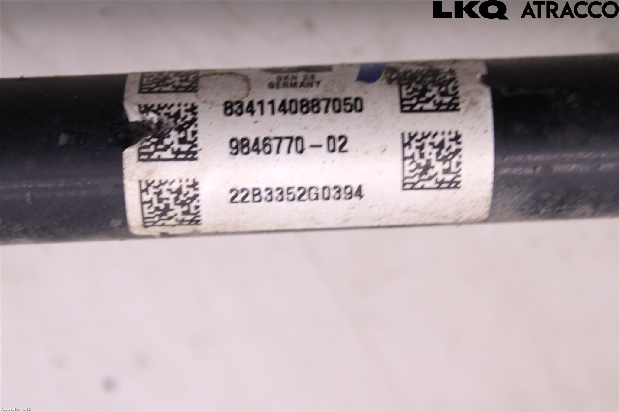 BMW 5 G30/G31/F90 17-23 Drivaksel Foran Kompl Høyre