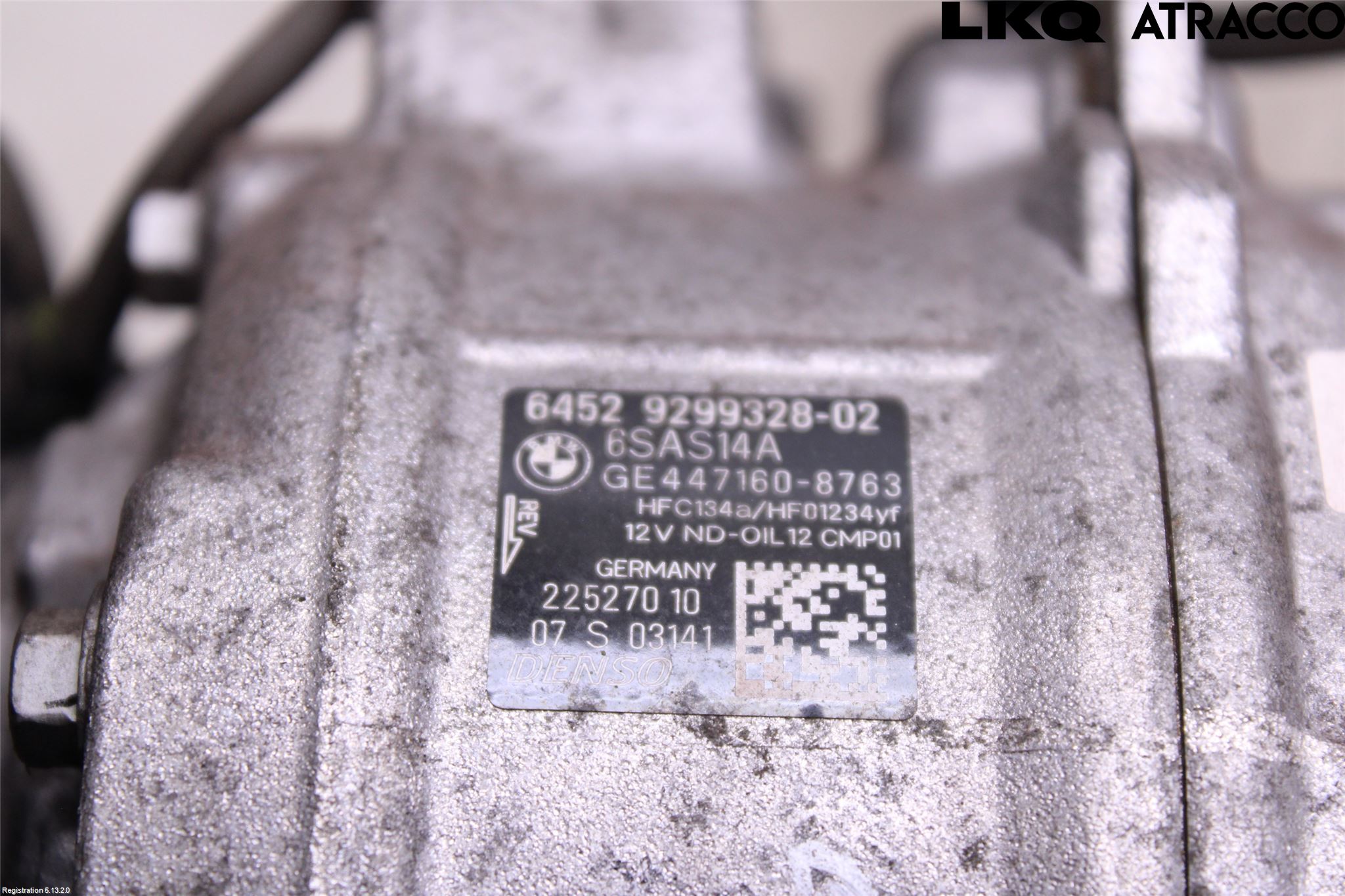 BMW 1 F20/F21 11-19 Varme Ac Kompressor