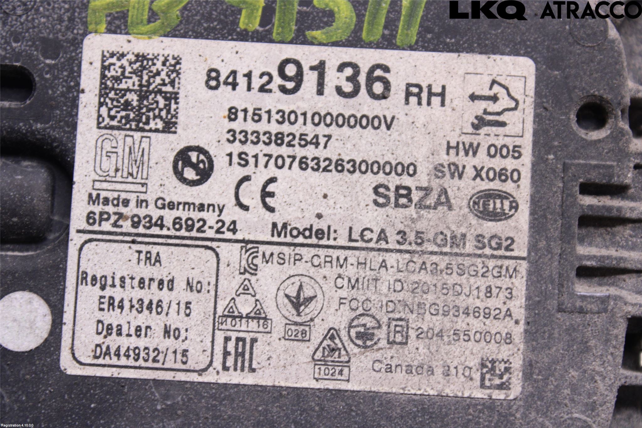 Opel INSIGNIA 17- Styreenhet Dør