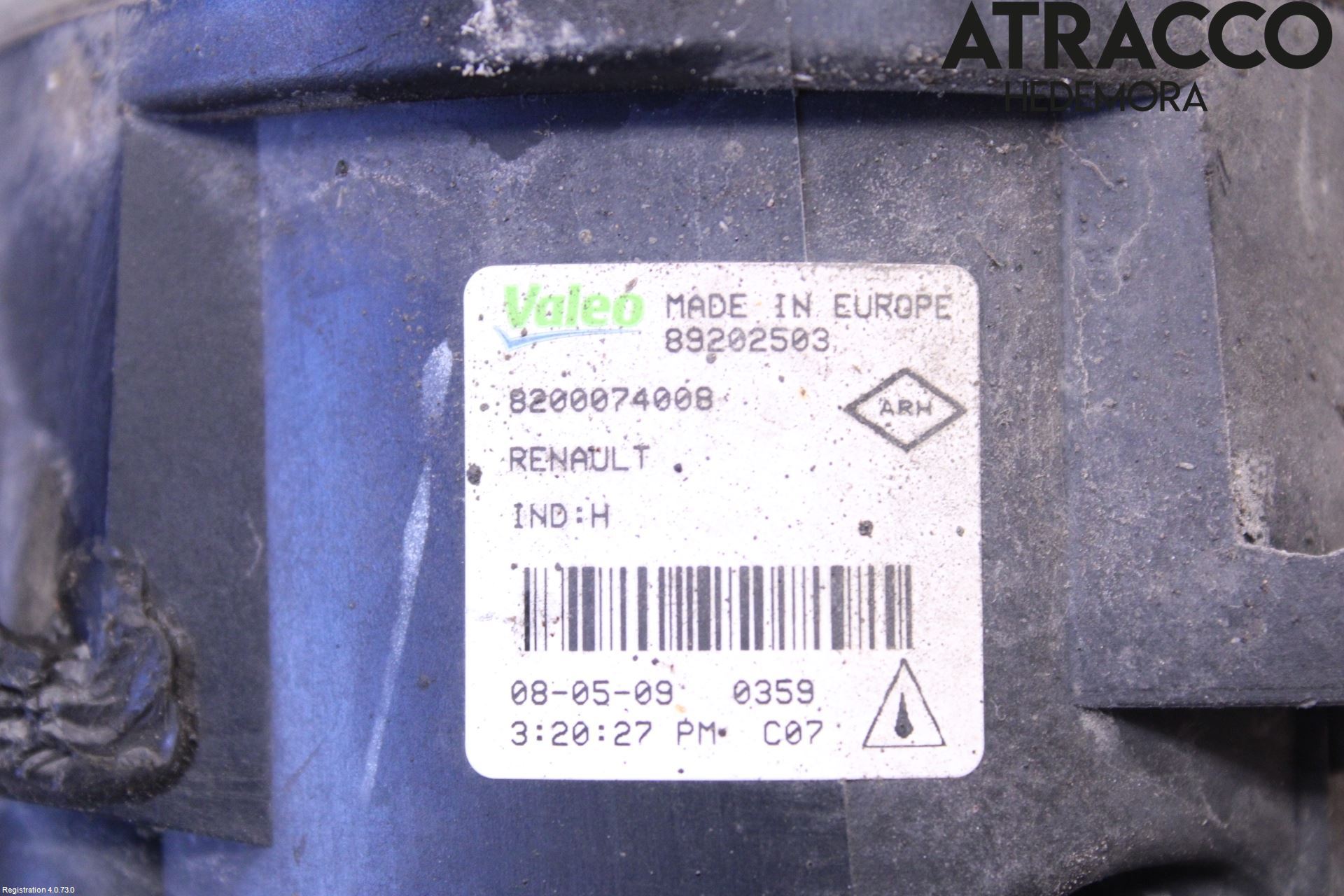 Dacia SANDERO 09-13 Frontlykt-Kurve-Tåkelys