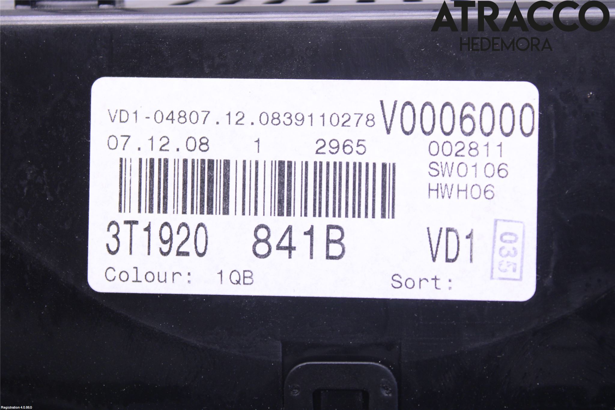 Skoda OCTAVIA (1Z) 05-13 Instr Kombinert