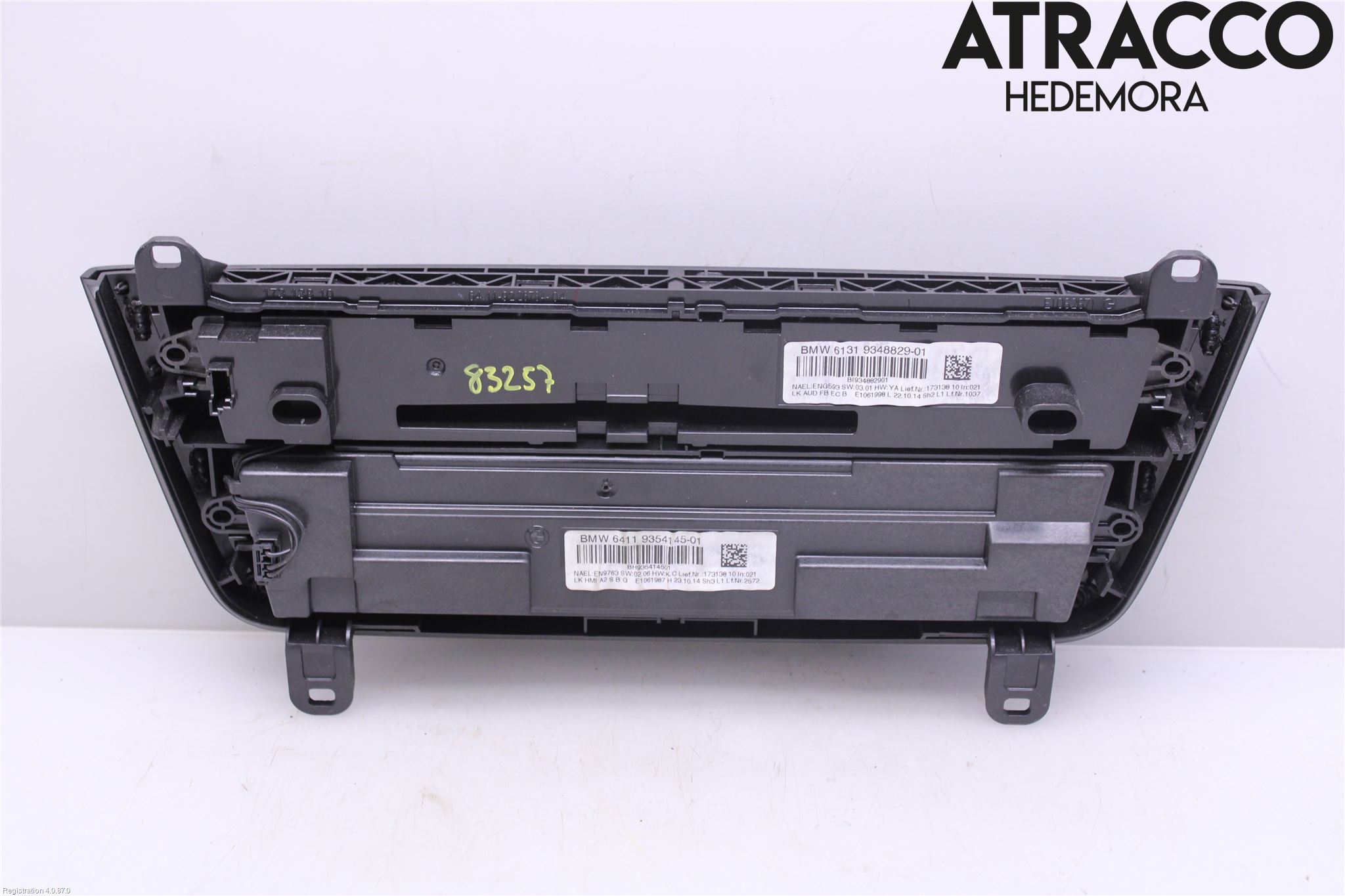 BMW 3 GT F34 13-19 Varme Ac Betjening-Display