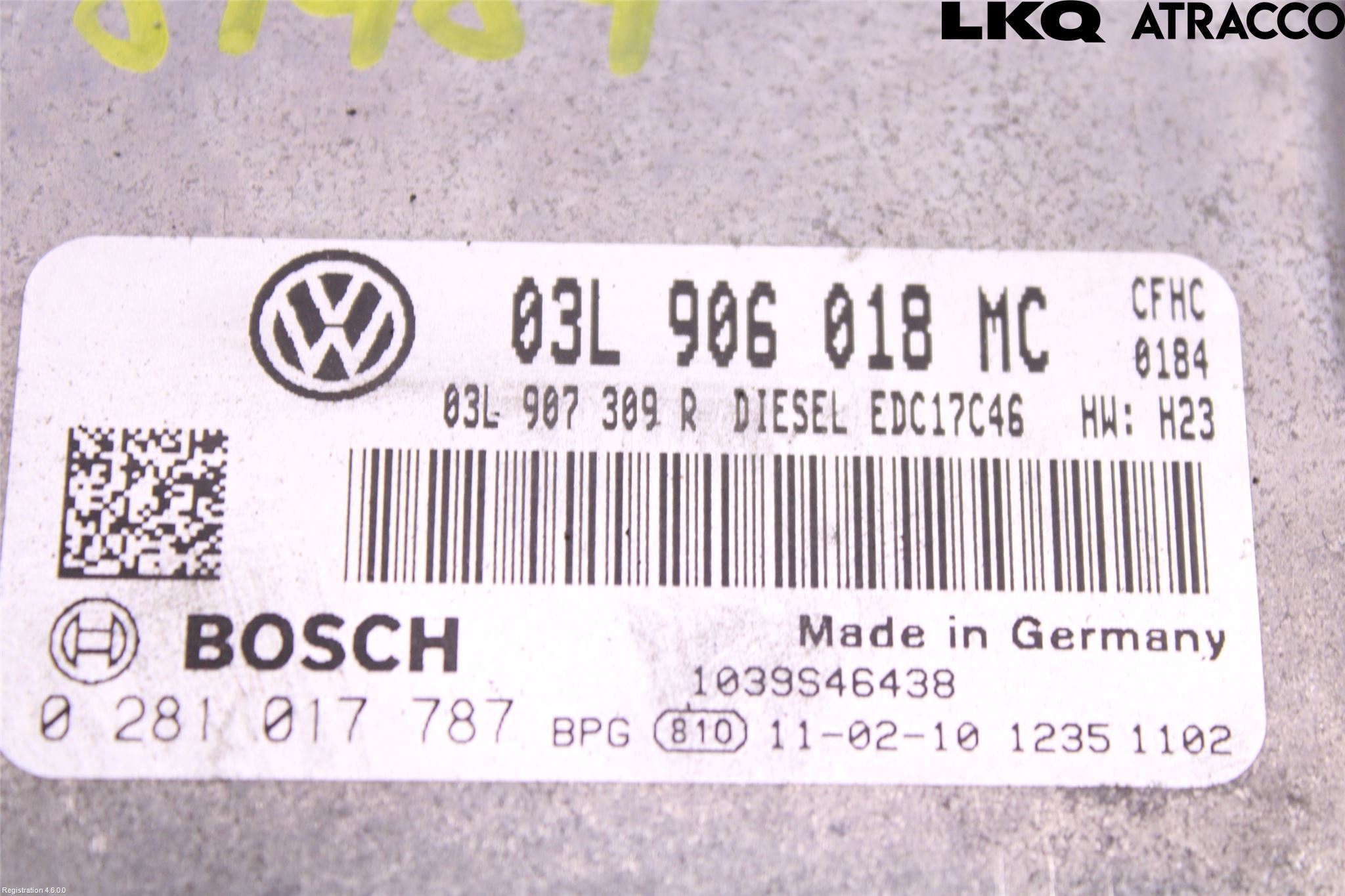 Volkswagen VW CADDY 11-15 Styreenhet Dieselpumpe