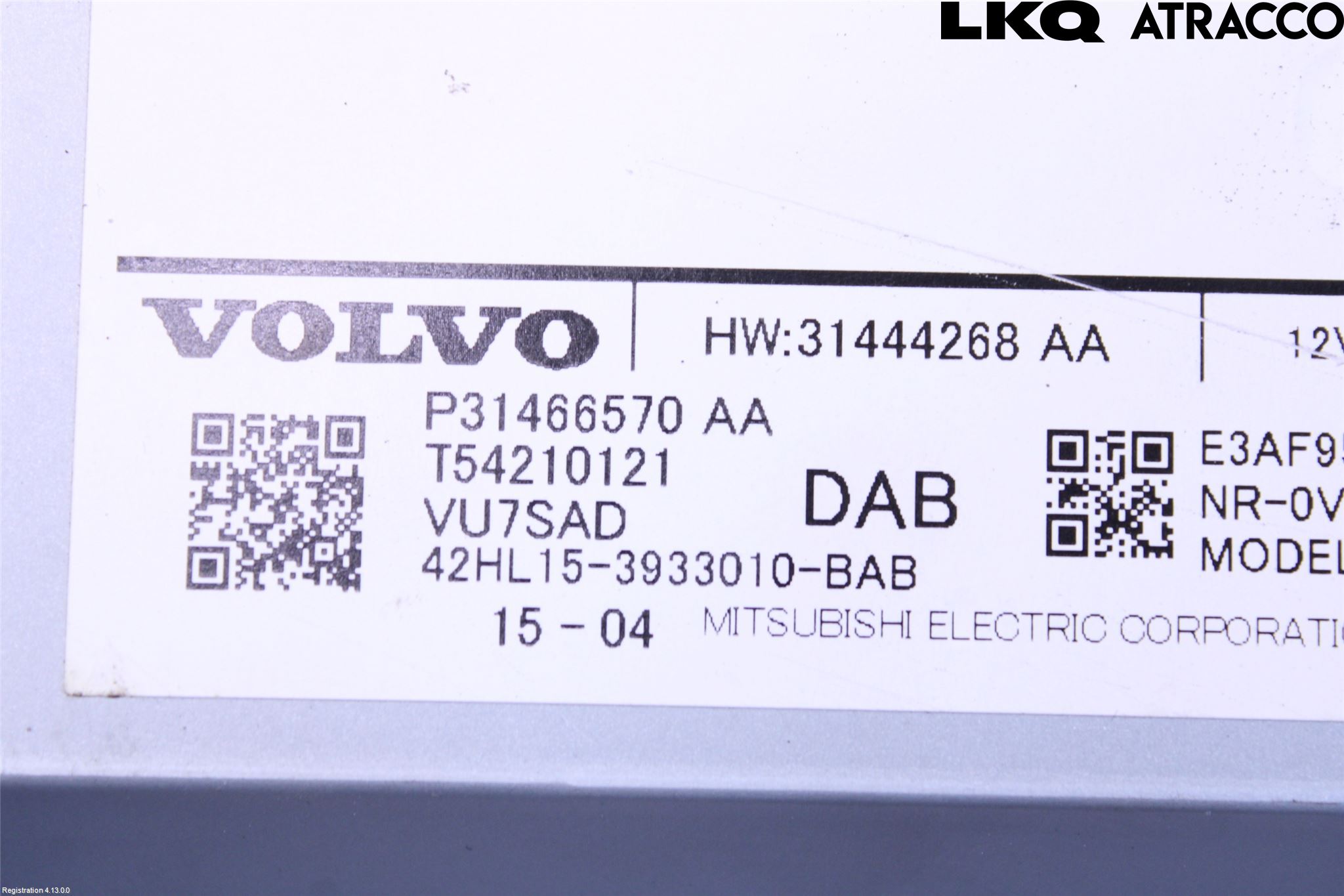 Volvo XC90/RECHARGE 16- Stereo Radio Med Cd