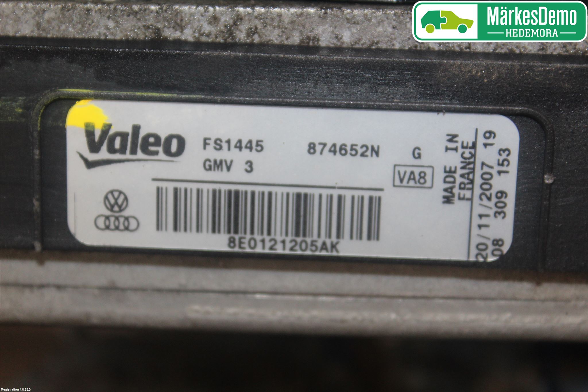 Audi A4/S4 05-07 Kjølevifte Elektrisk