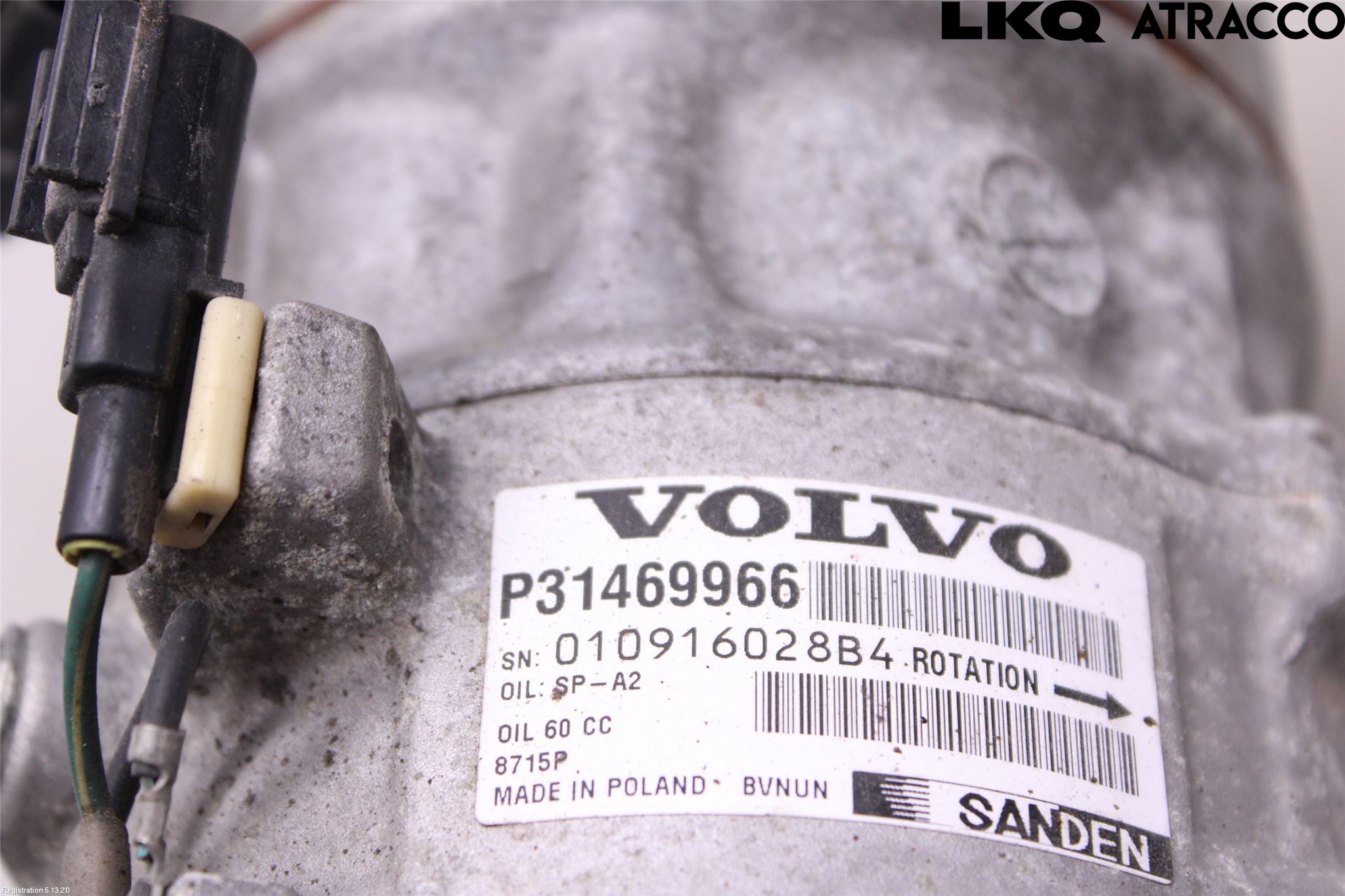 Volvo V90 17->> Varme Ac Kompressor