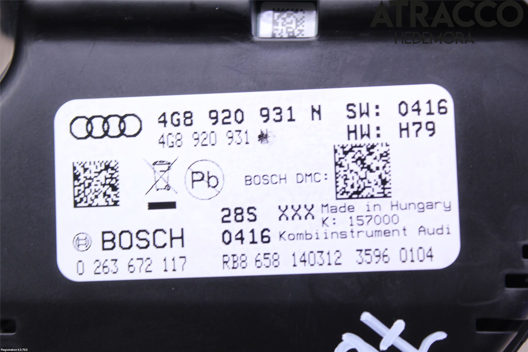 Audi A7/S7 4G 11-17 Instr Kombinert