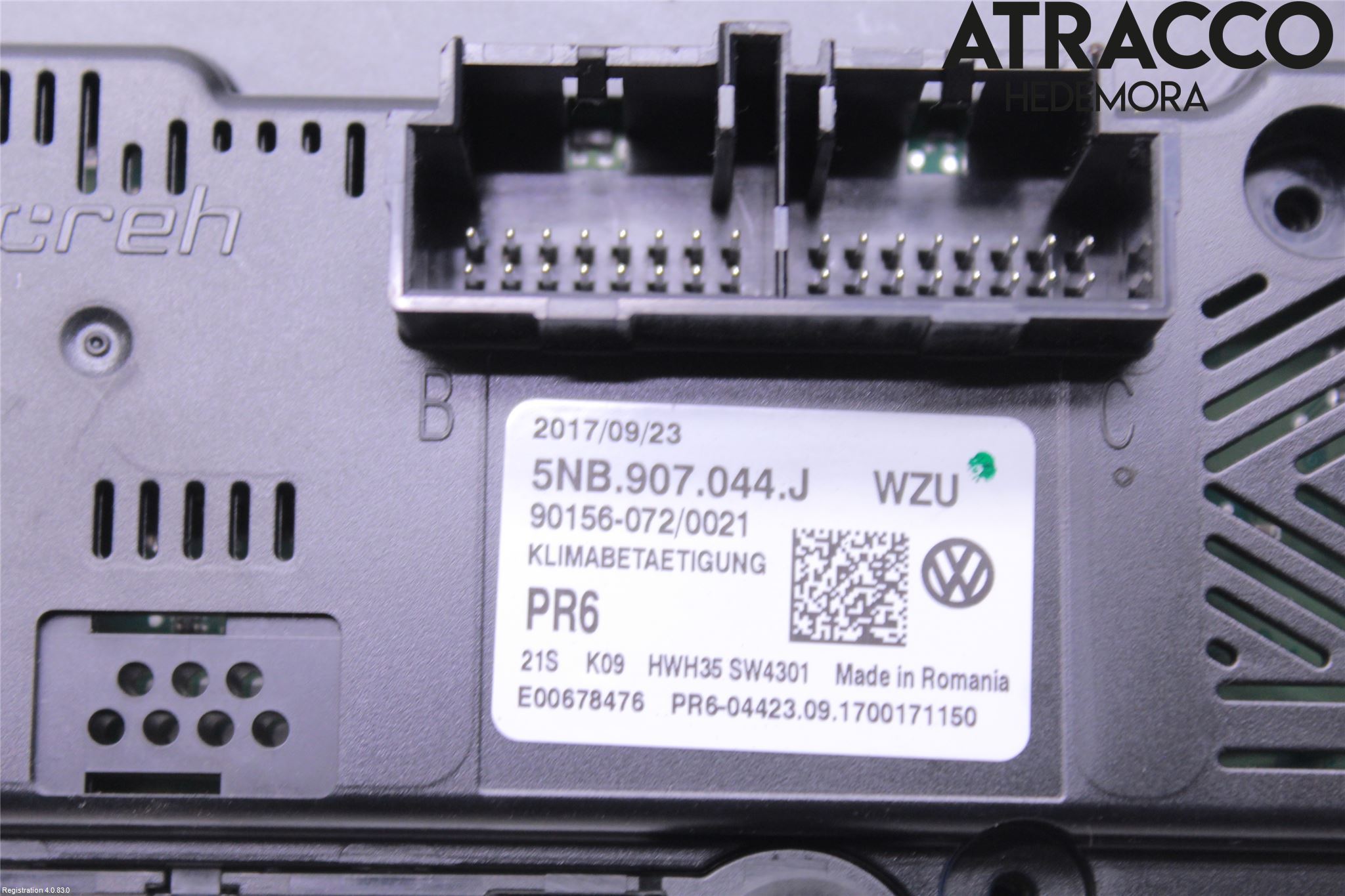 Volkswagen VW TIGUAN 16-24 Varme Ac Betjening-Display