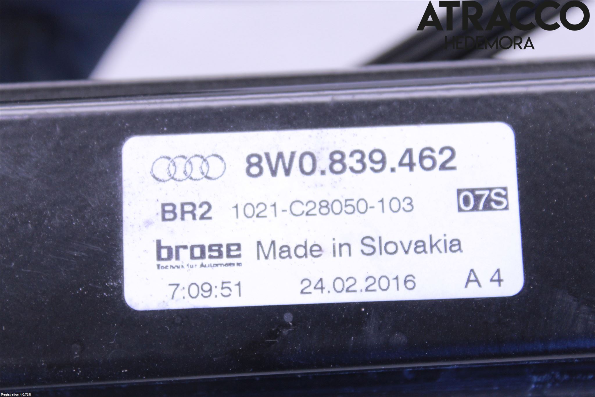 Audi A4/S4 B9 16-19 Vindusheis El Komp