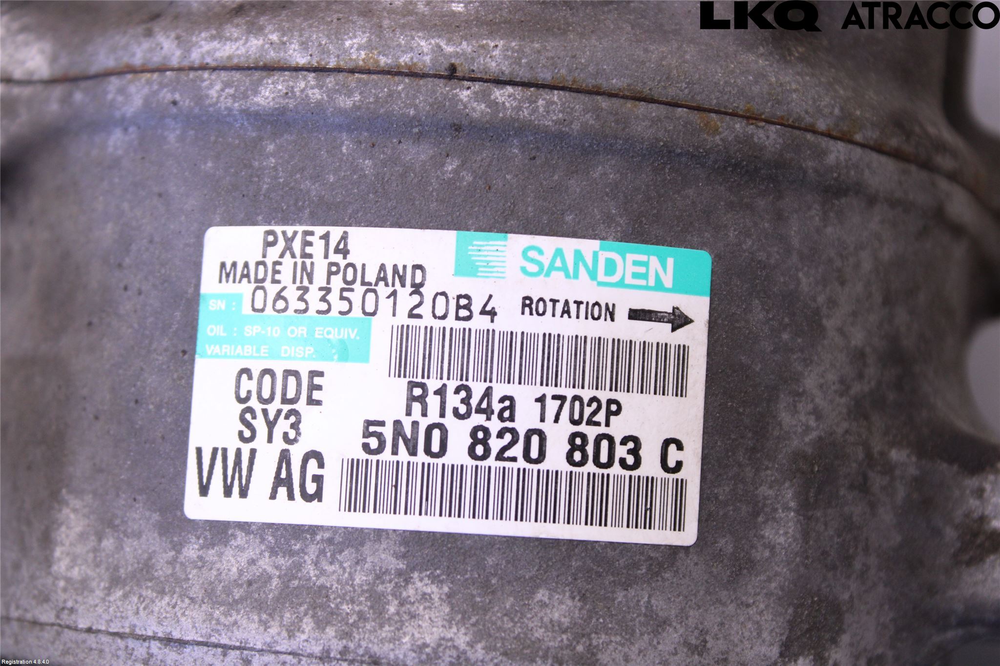 Skoda FABIA 07-14 Varme Ac Kompressor