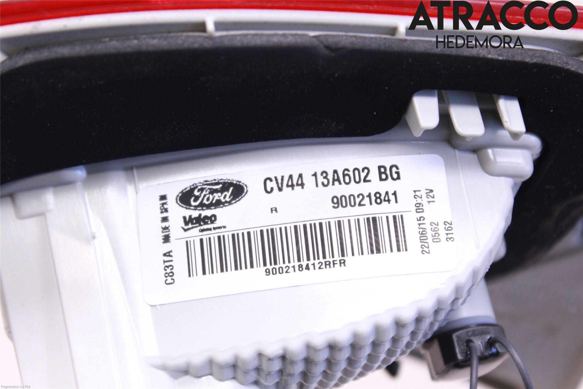 Ford KUGA 13-16 Baklykt Høyre  På Luke(Indre)