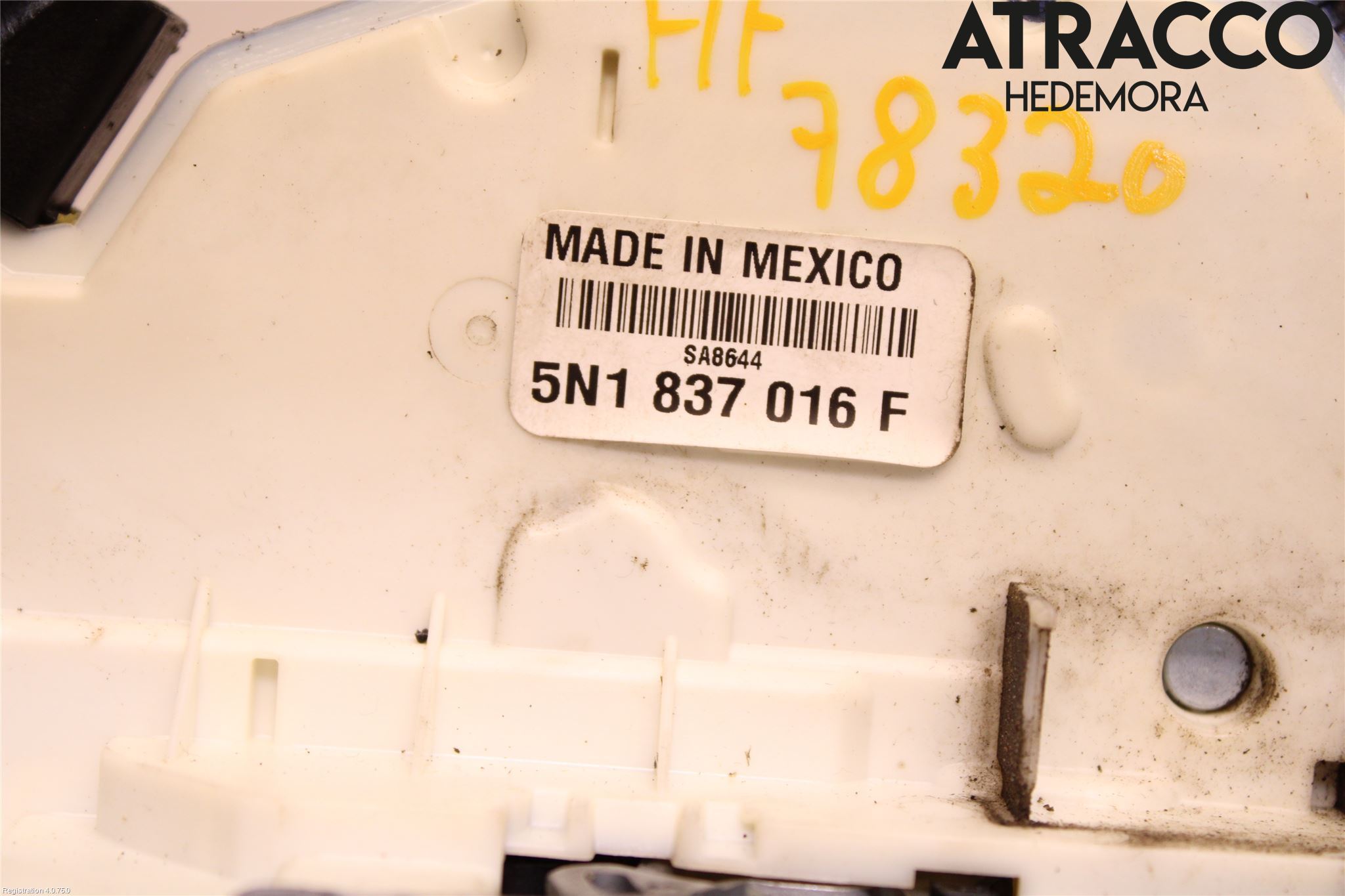 Volkswagen VW AMAROK 2H 10-22 Dørlås - Låsekasse