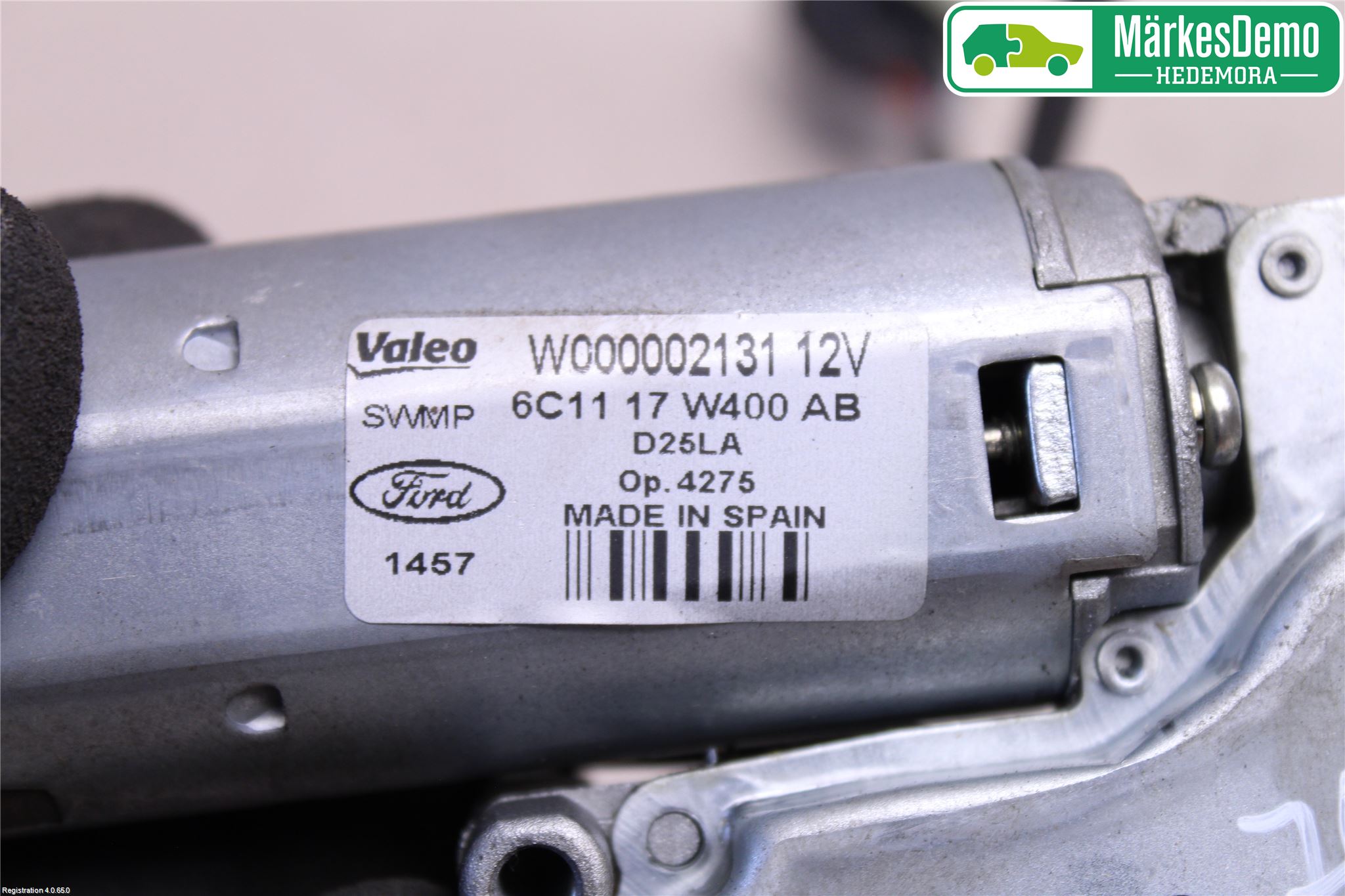 Ford TRANSIT    06-13 Viskermotor Bakluke