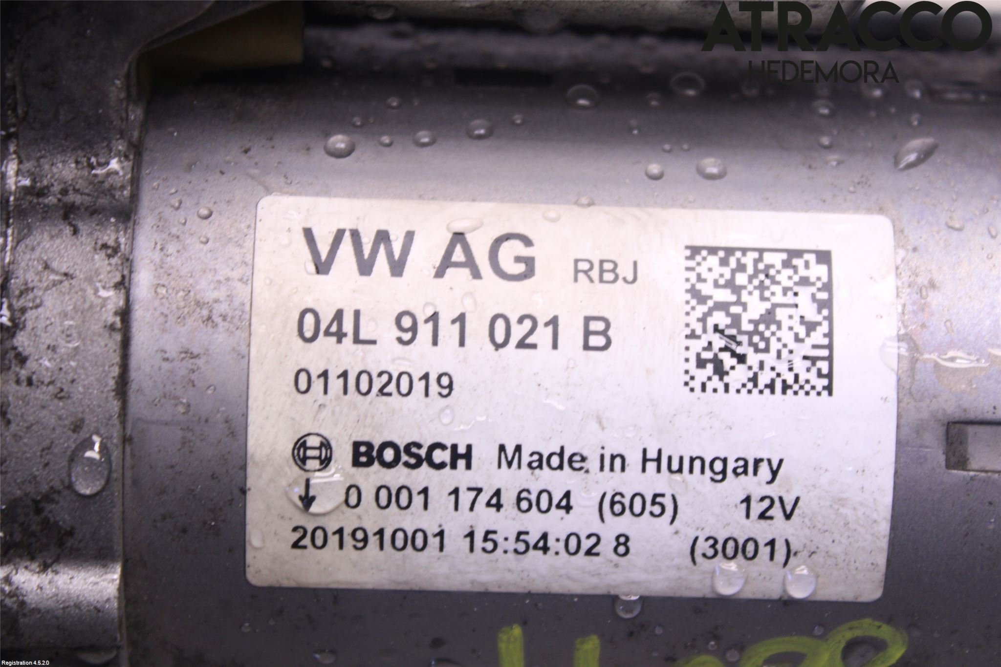 Audi A4/S4 B9 16-19 Startmotor Diesel