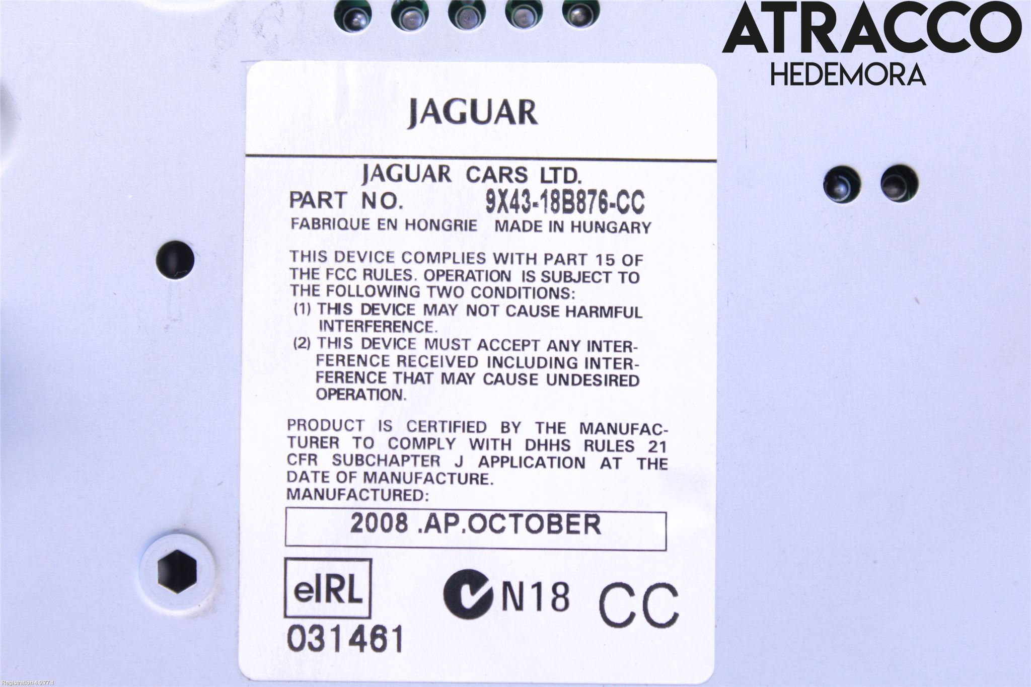 Jaguar X-TYPE Stereo Radio Med Cd