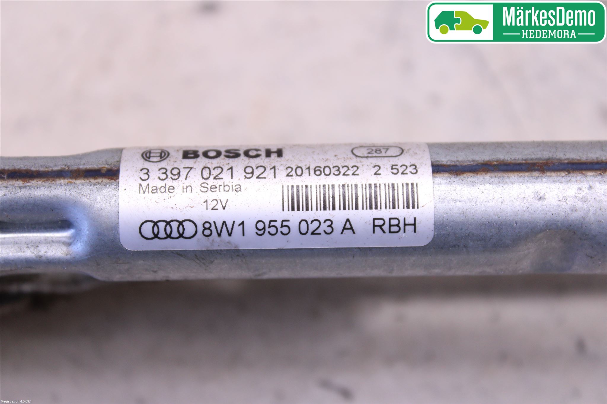 Audi A4/S4 B9 16-19 Viskeroverføring Frontrute