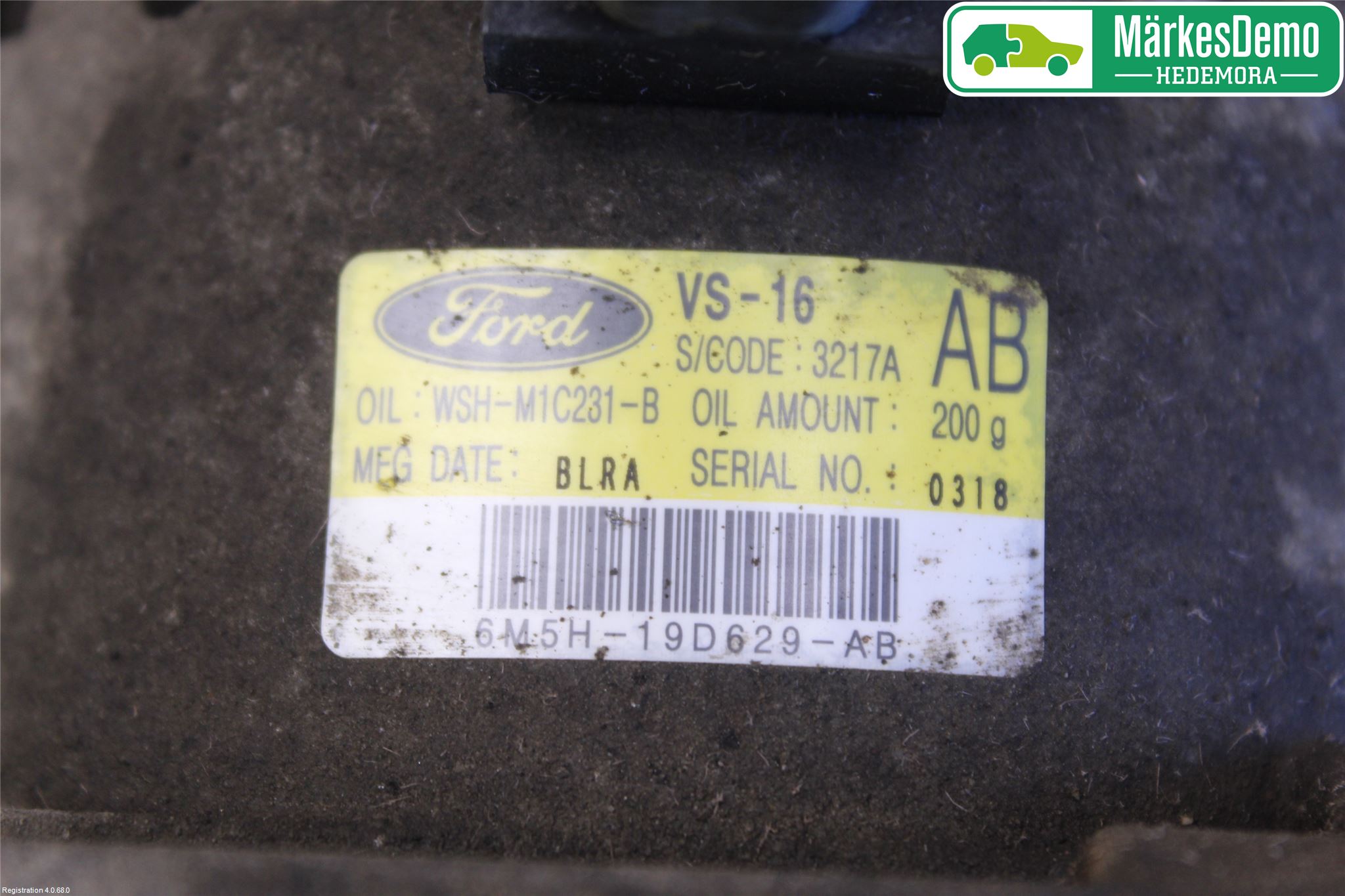 Ford FOCUS     04-07 Varme Ac Kompressor