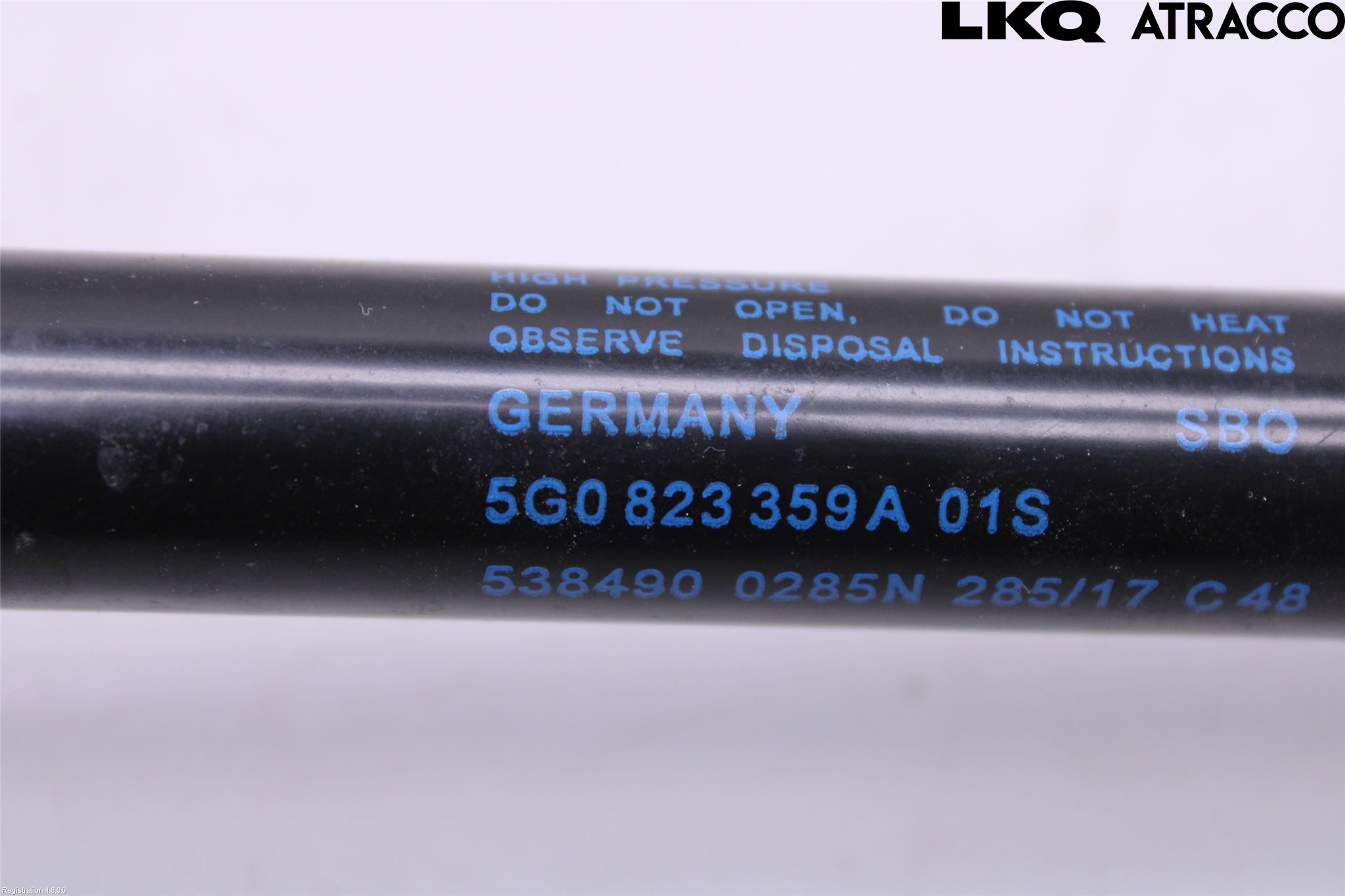 Volkswagen VW GOLF / E-GOLF VII 13-20 Panser Demper-Gassfjær