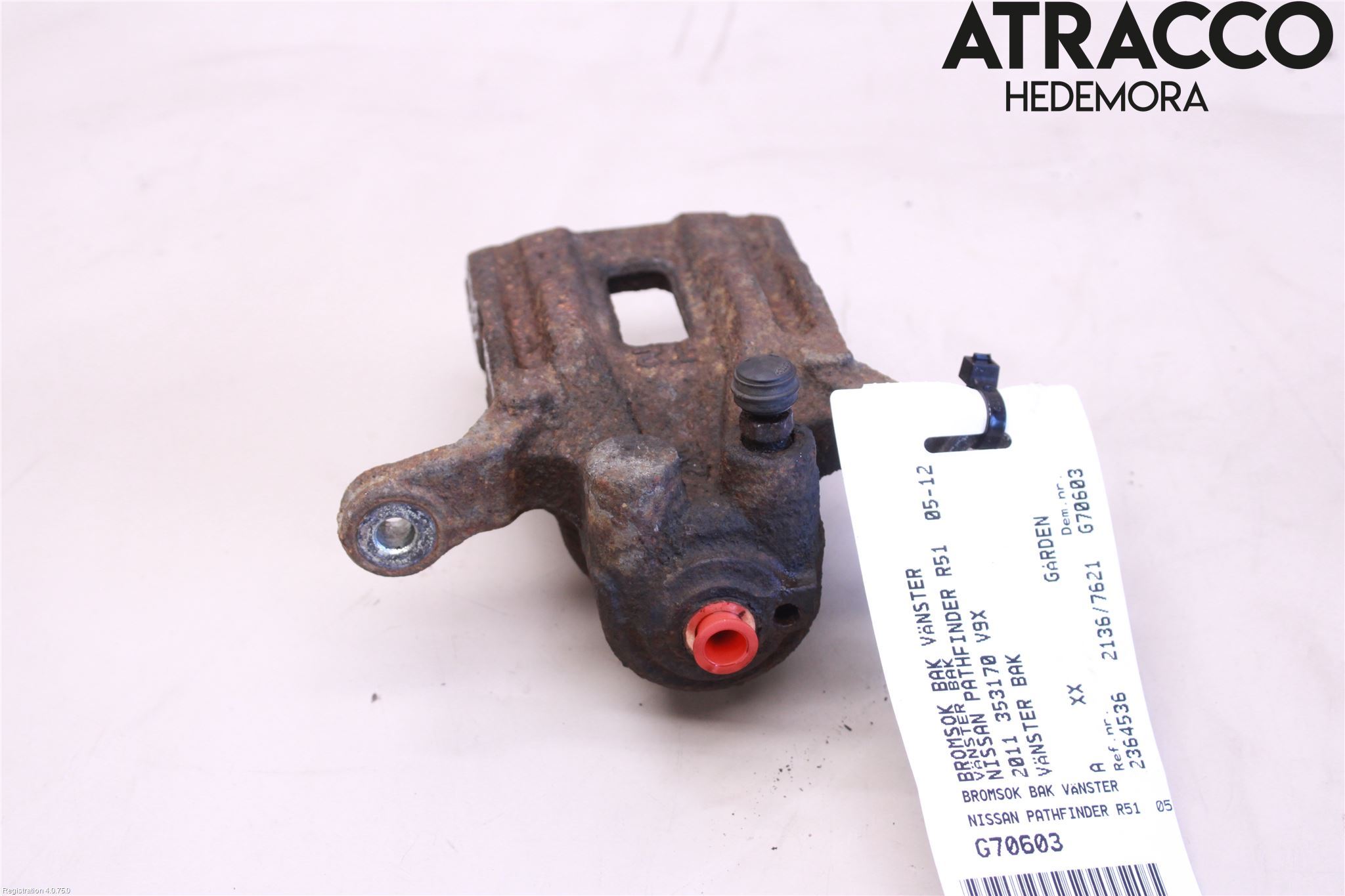Nissan PATHFINDER R51 05-12 Bremsecaliper Bak Venstre