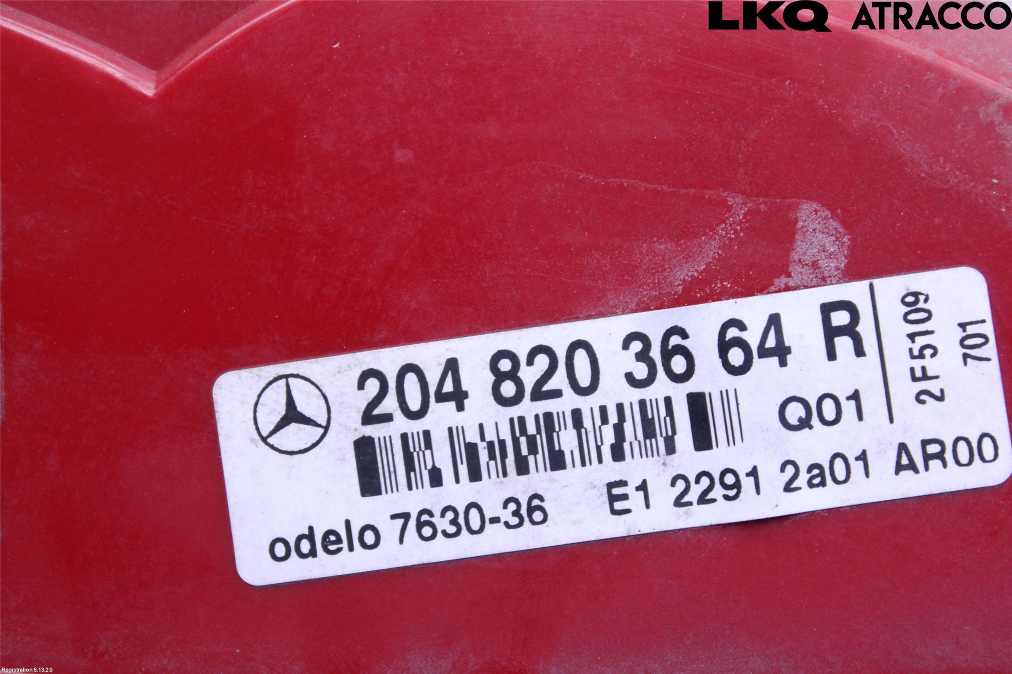 Mercedes-Benz MB C-KLASS (W204) 07-15 Baklykt Høyre