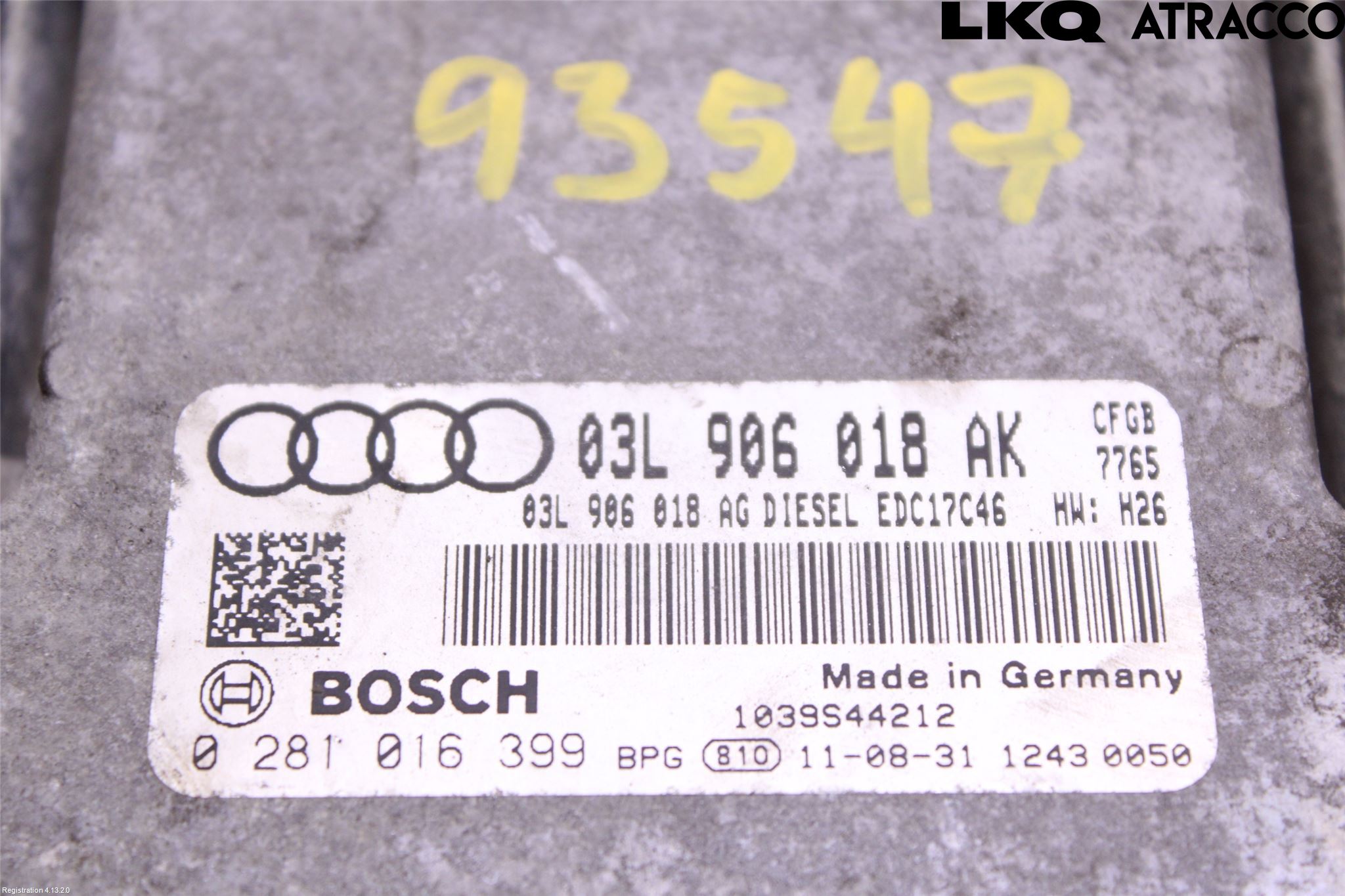 Audi A3/S3 05-13 Styreenhet Dieselpumpe