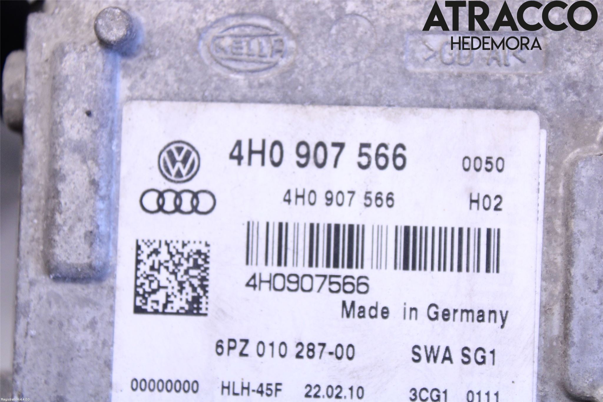 Audi A8/S8 4H 10-17 Sensor Kollisjonsbeskyttelse