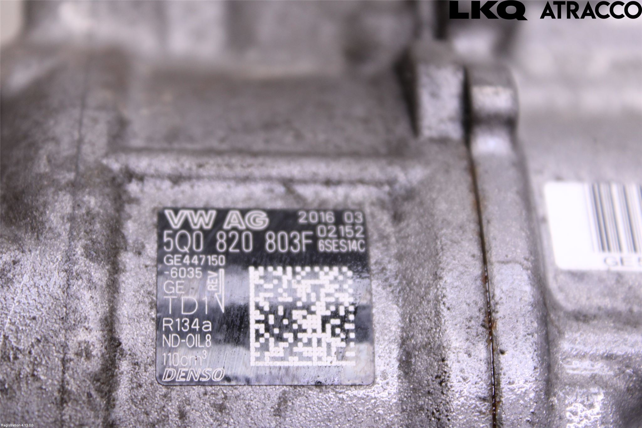 Volkswagen VW PASSAT 15-19 Varme Ac Kompressor