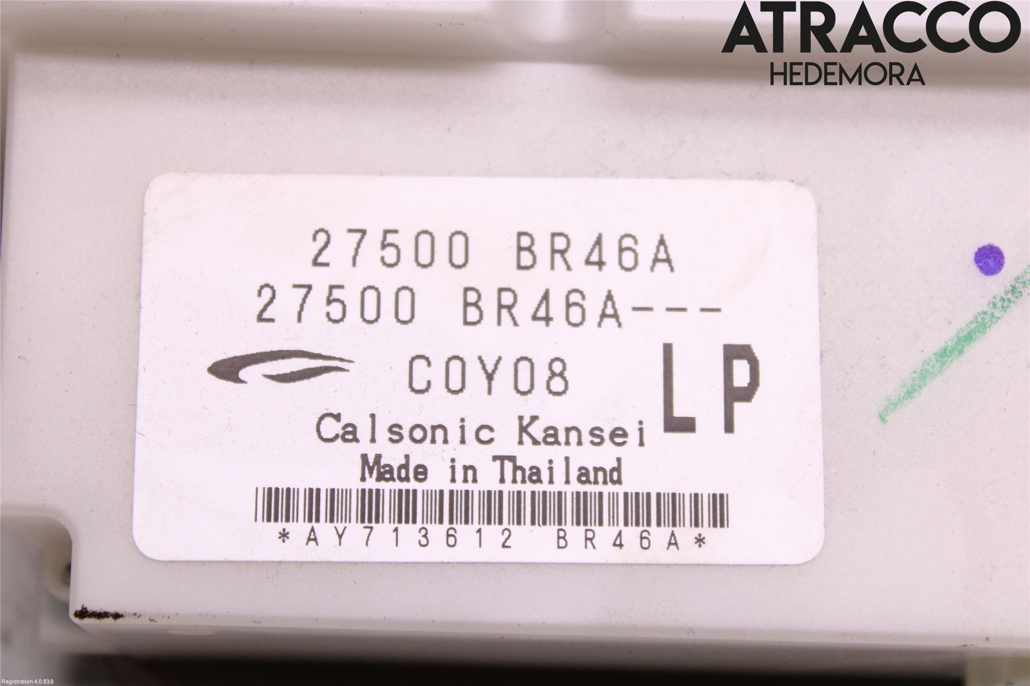 Nissan QASHQAI+2  10-14 Varme Ac Betjening-Display