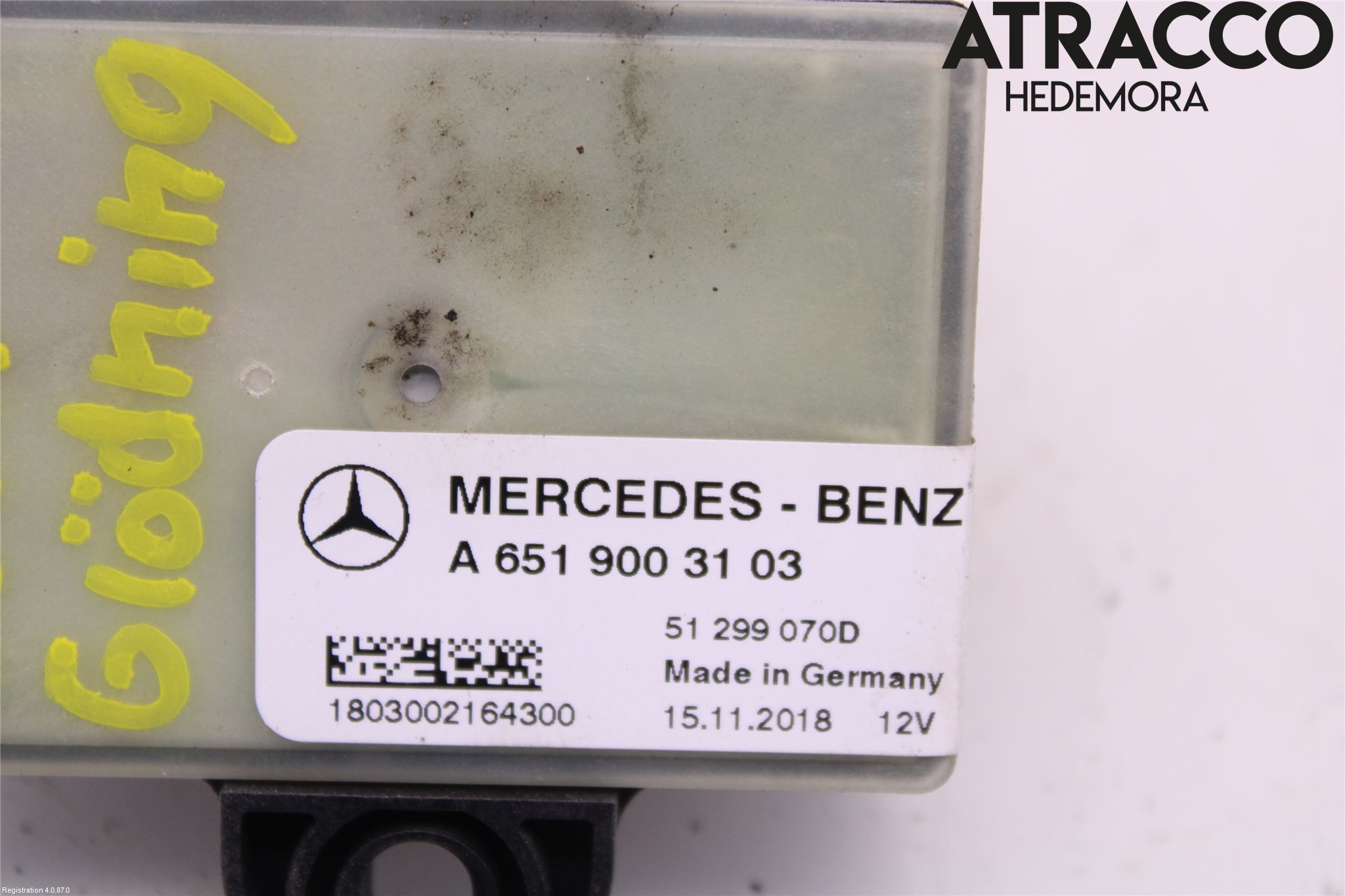 Mercedes-Benz MB SPRINTER (W907/W910) 19- Rele Gløding Diesel