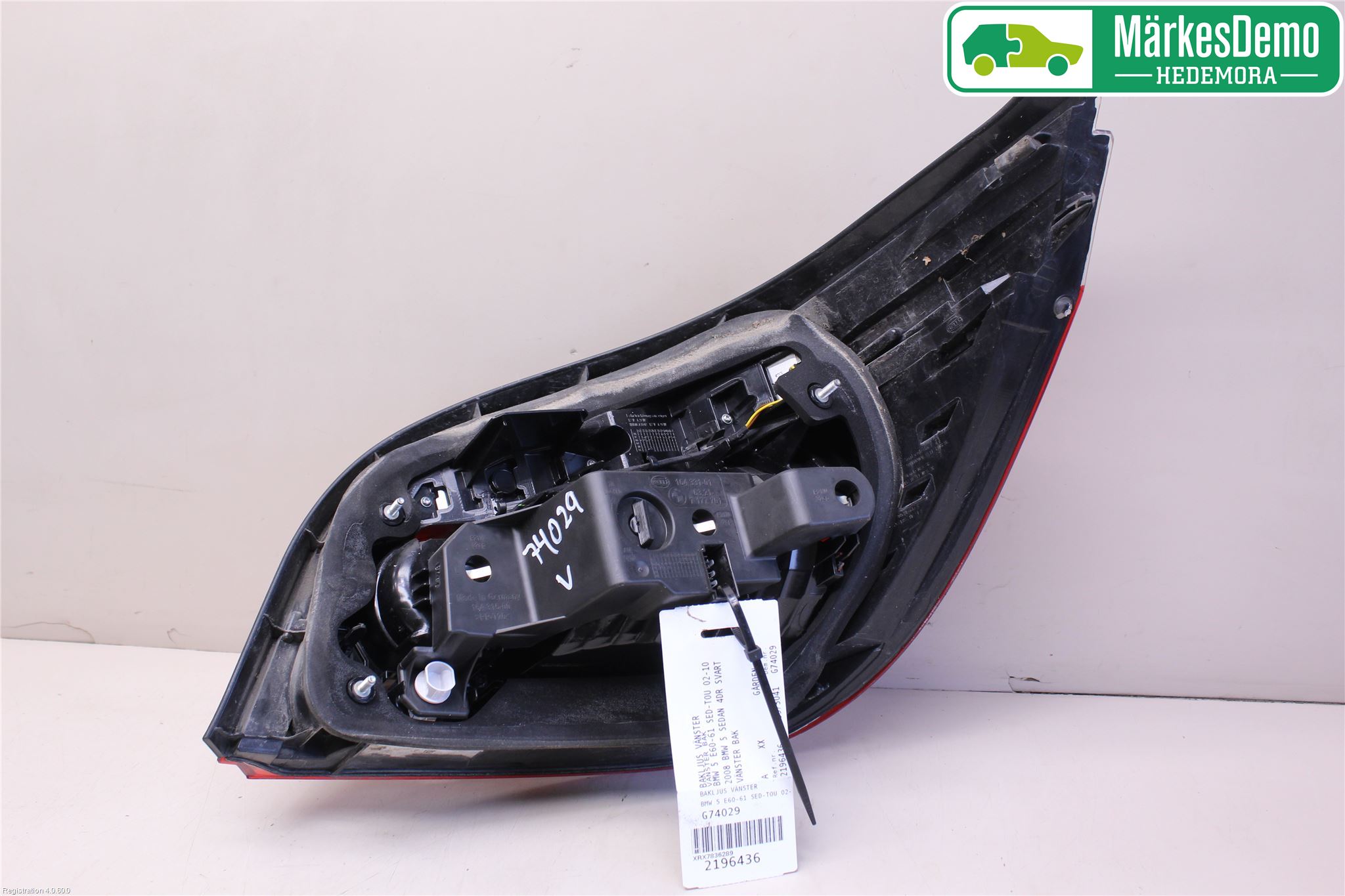 BMW 5 E60/61 Sed/Tou 02-10 Baklykt Venstre