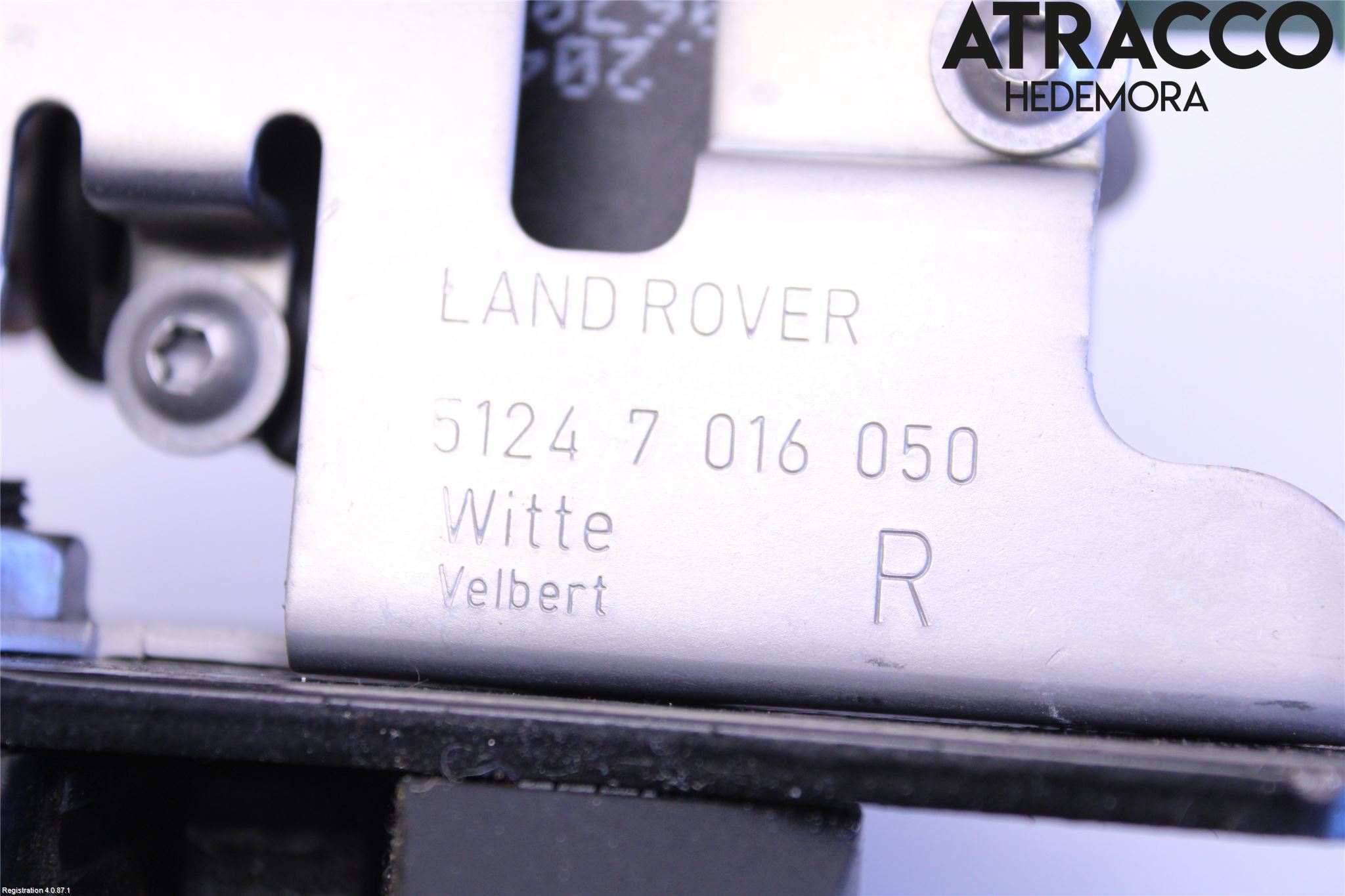 Landrover LAND ROVER DISCOVERY 3 05-09 Bakluke-Lokk Låsekasse
