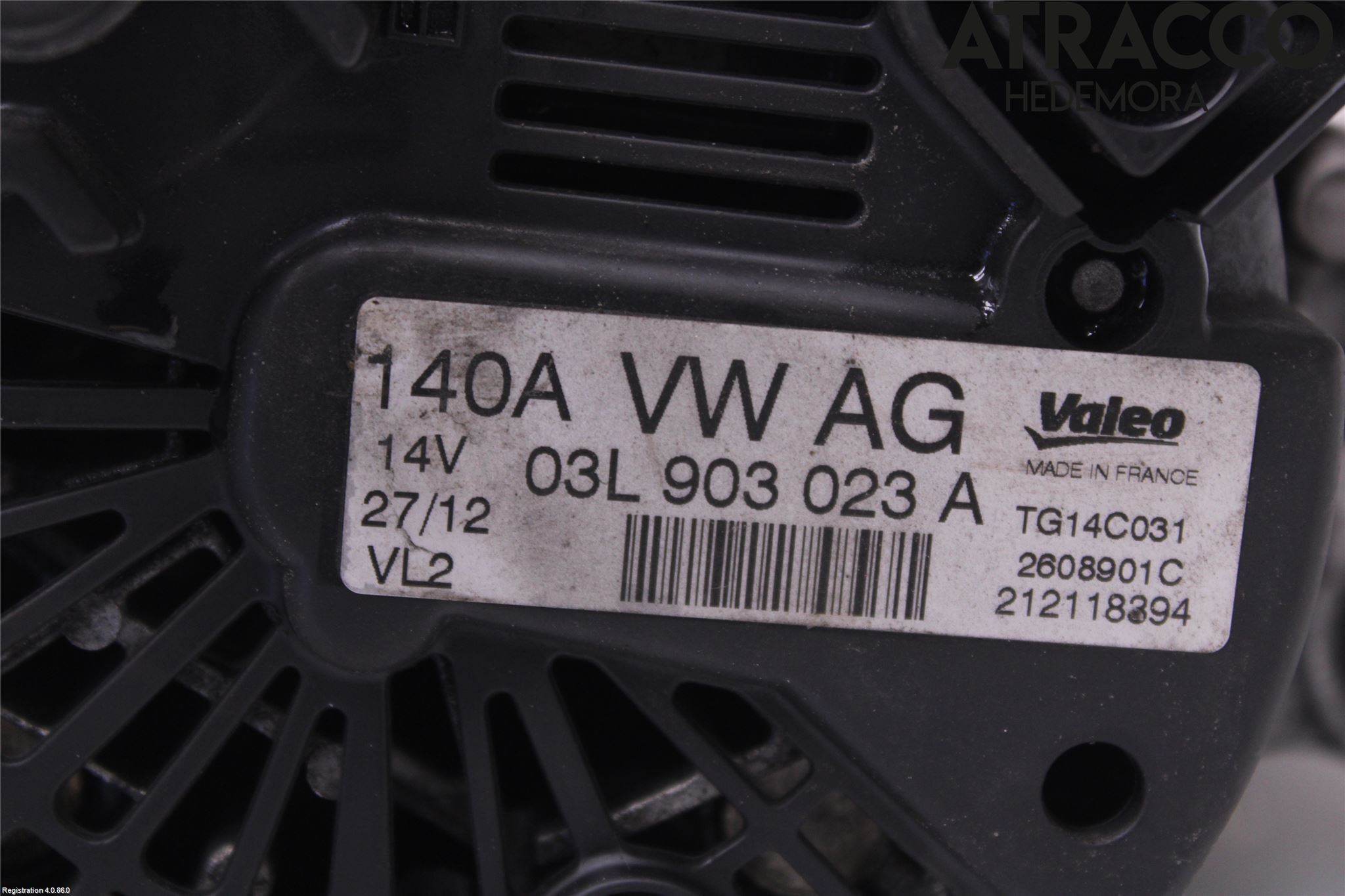 Volkswagen VW TOURAN 10-15 Dynamo