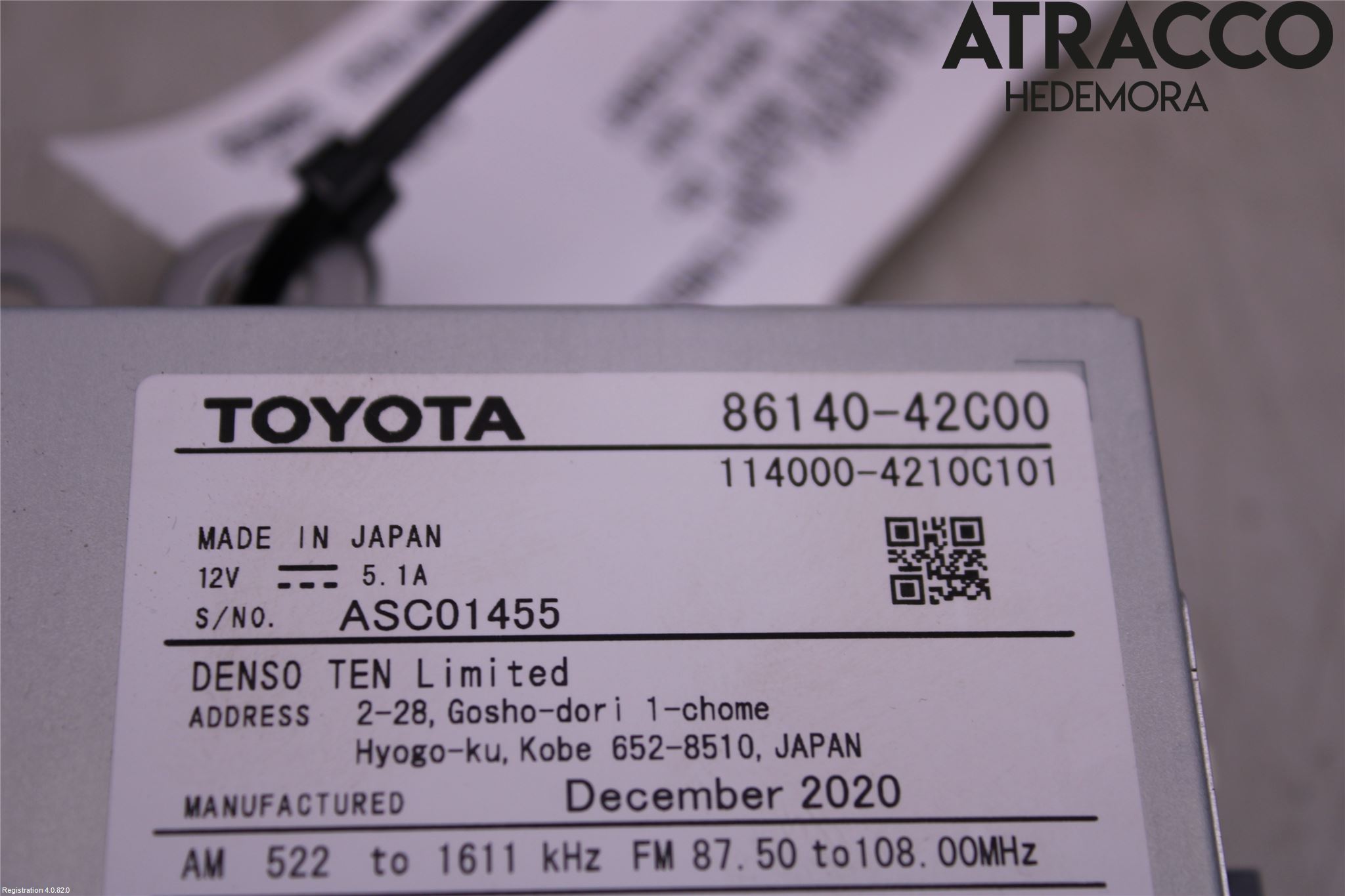 Toyota RAV4 19- Stereo Radio Med Cd