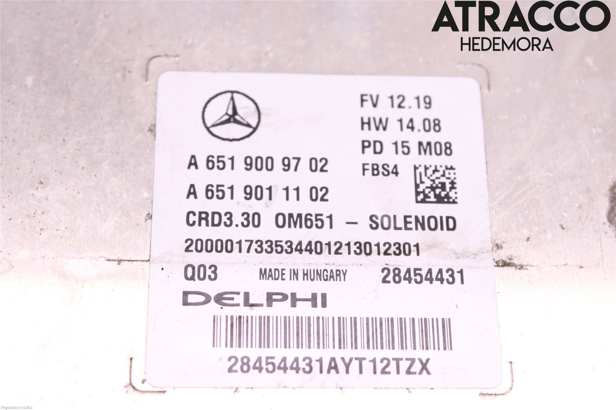 Mercedes-Benz MB CLA-KLASS (C117/X117) 13-19 Styreenhet Dieselpumpe